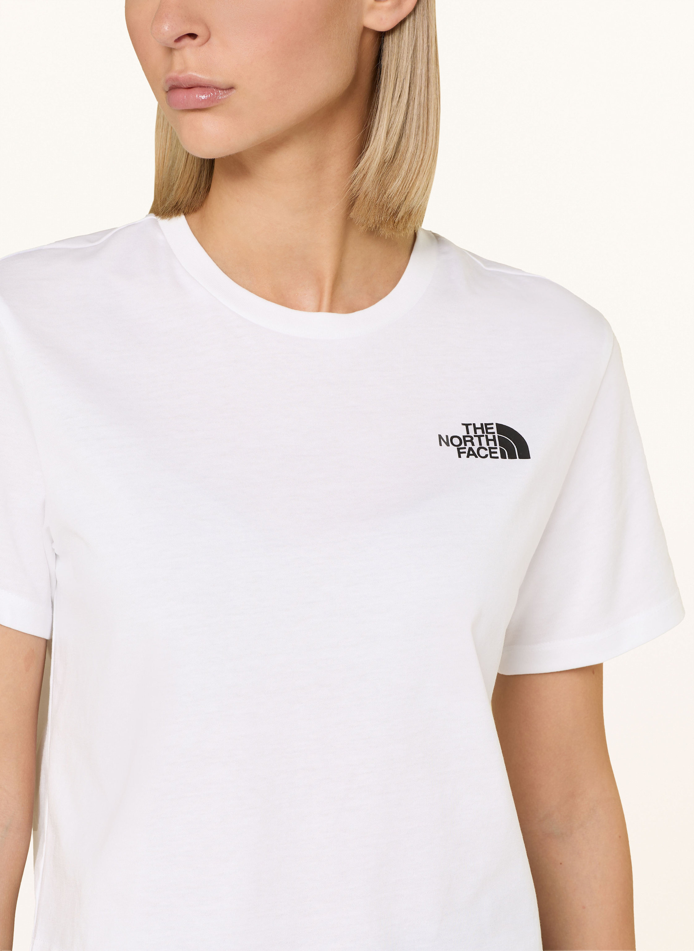Thumbnail - The North Face T-Shirt Simple Dome Cropped weiss
