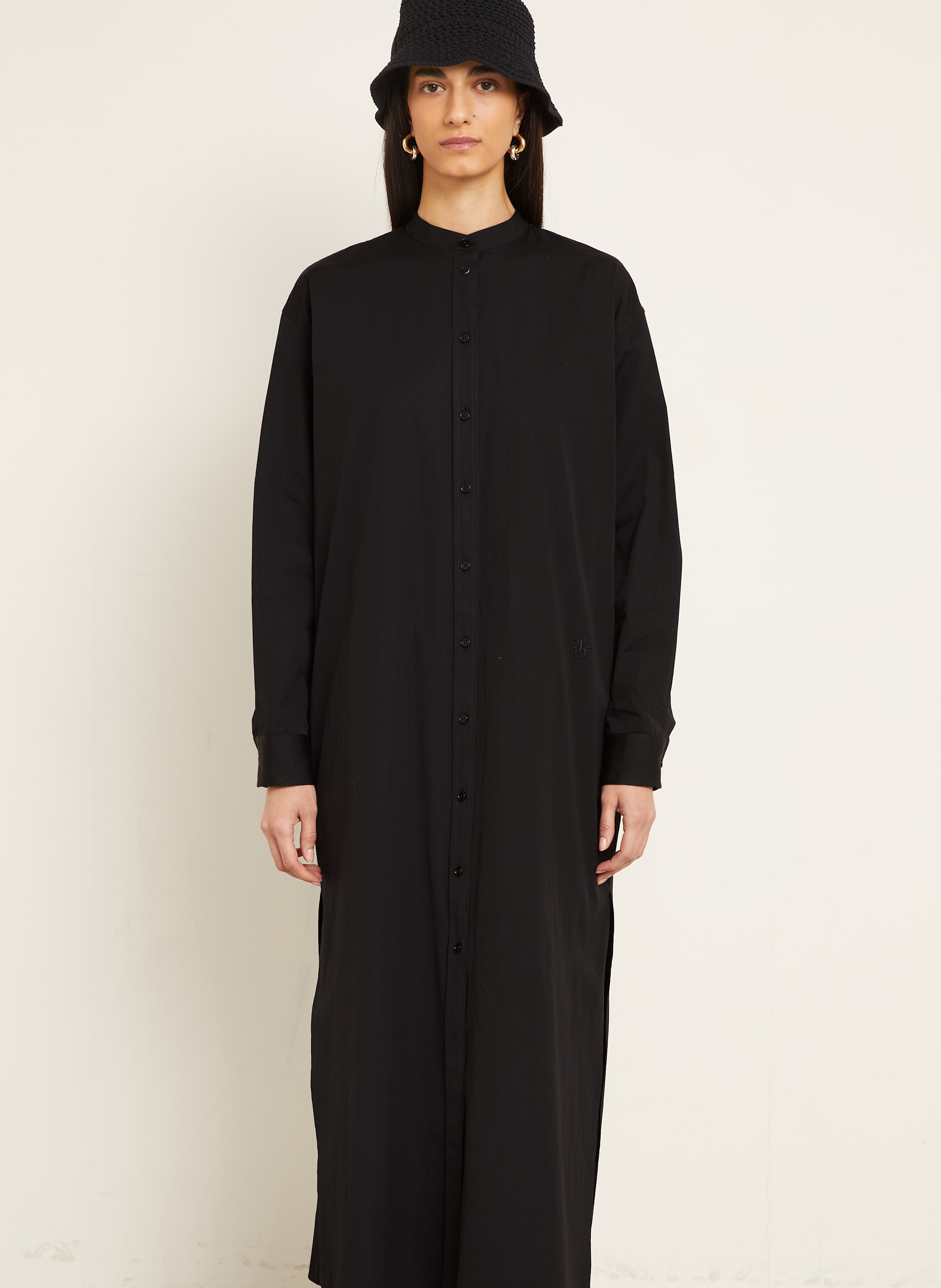 Thumbnail - Jil Sander Hemdblusenkleid schwarz