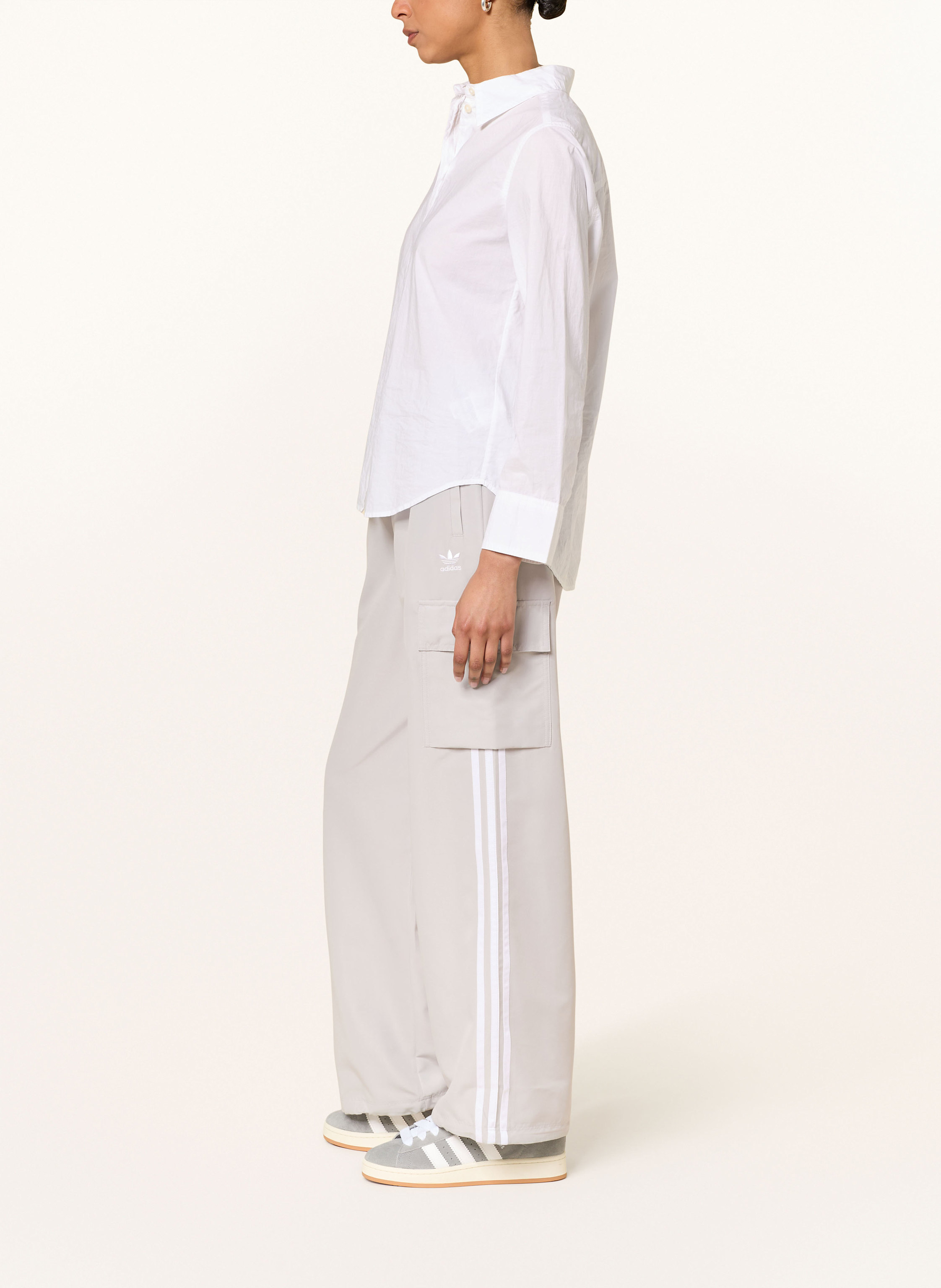 Thumbnail - Adidas Originals Track Pants Adicolor 3 Stripe grau