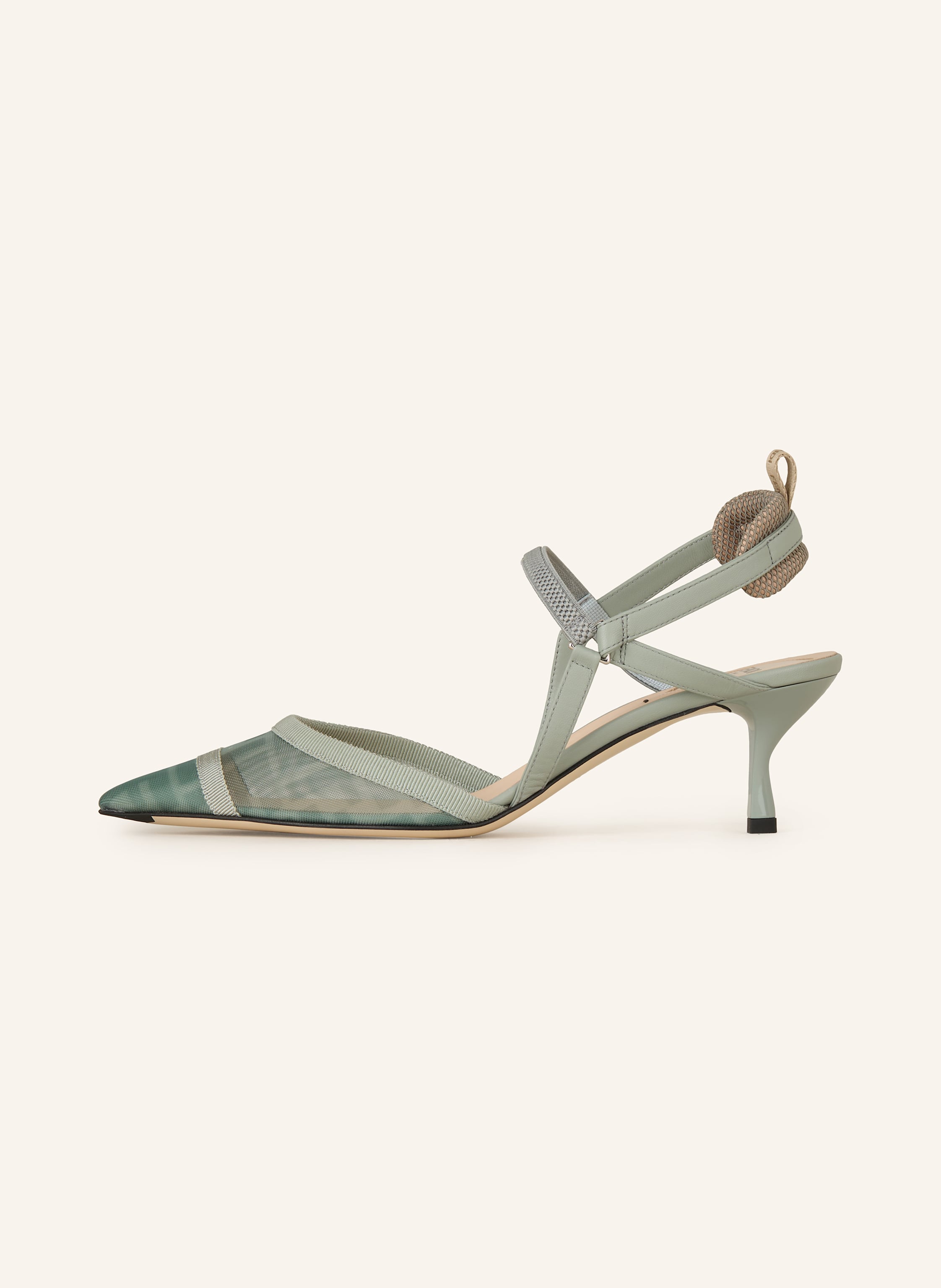 Thumbnail - Fendi Slingpumps beige