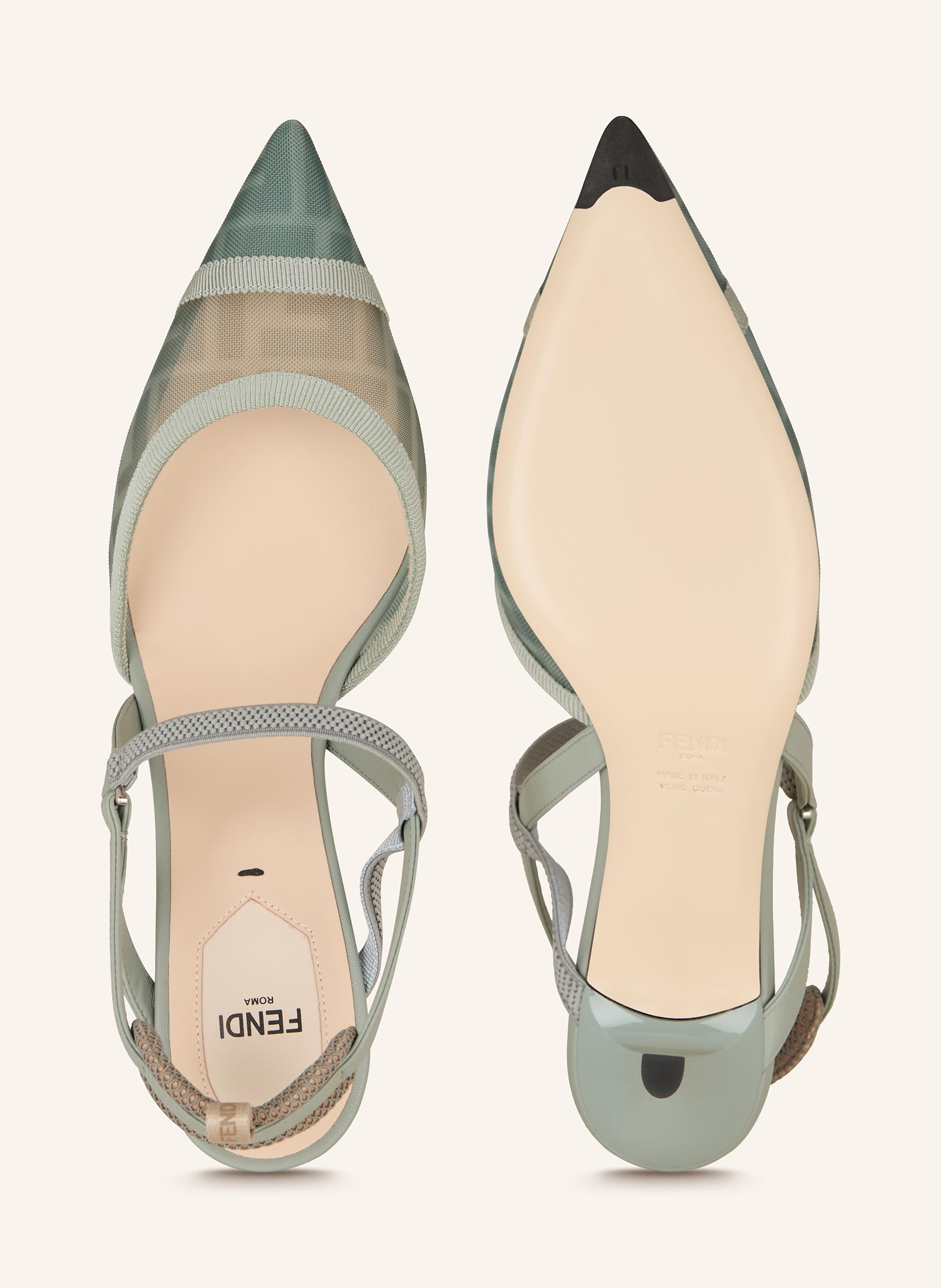 Thumbnail - Fendi Slingpumps blau