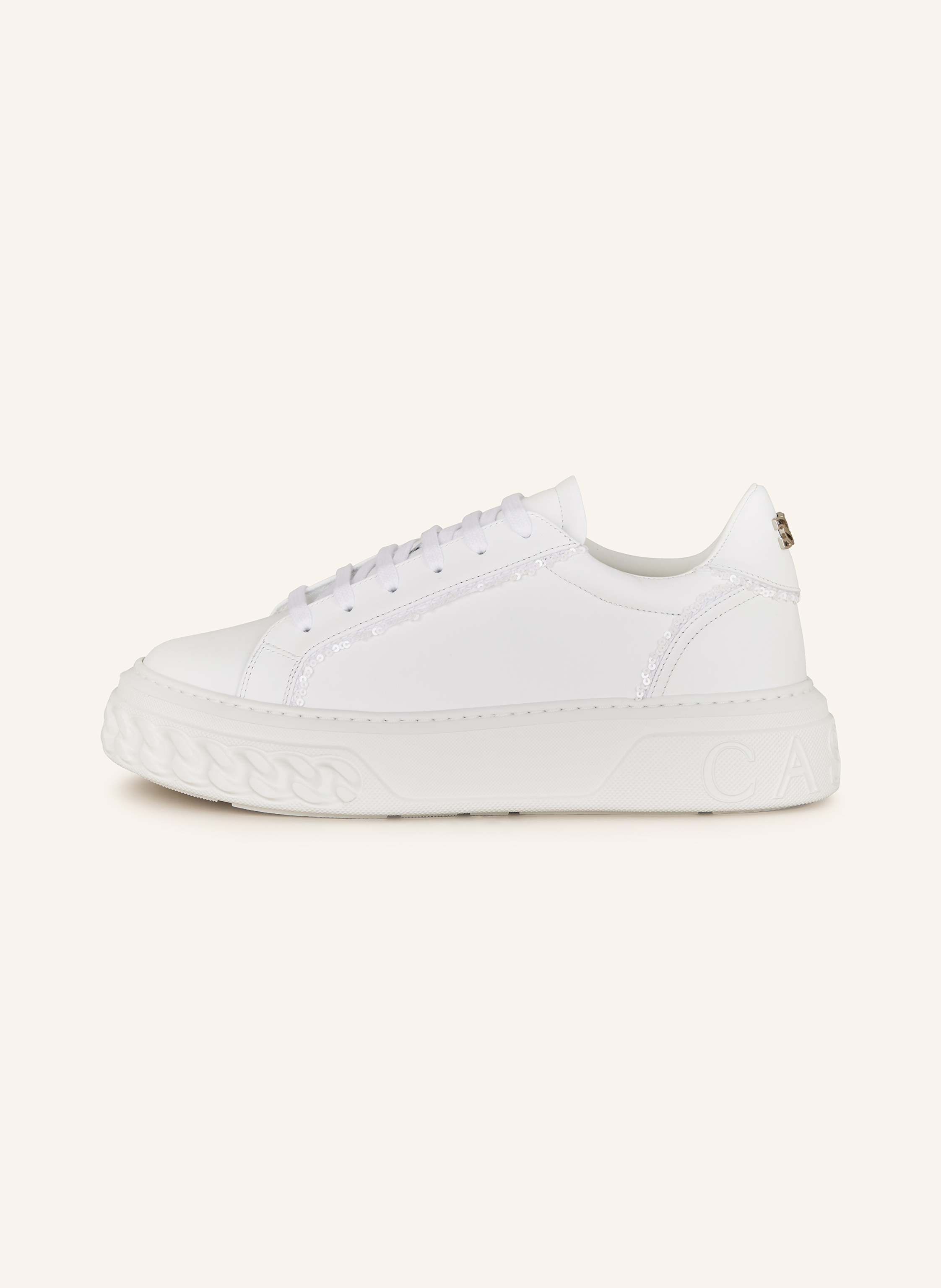 Thumbnail - Casadei Sneaker Off Road Mit Pailletten weiss