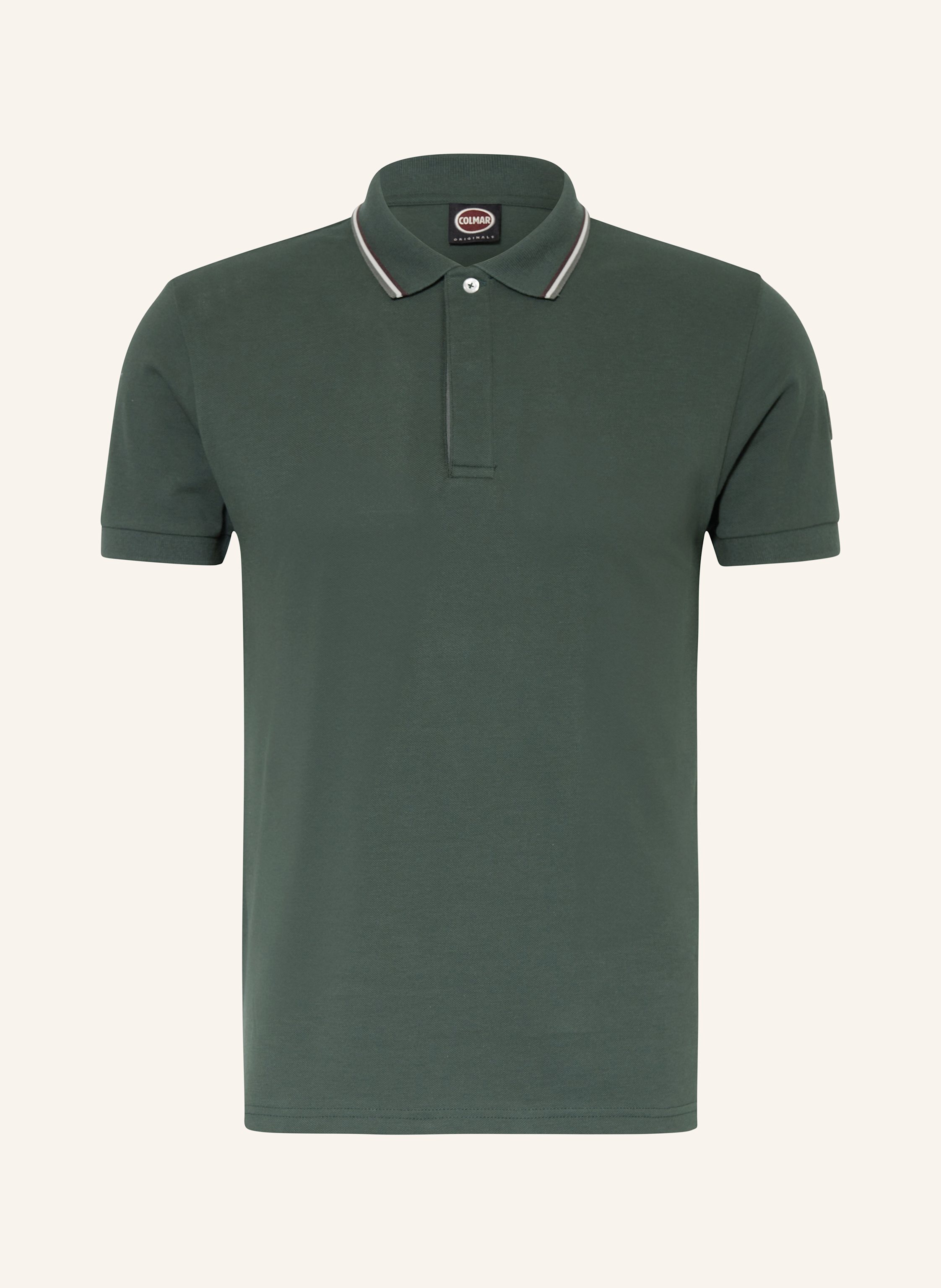COLMAR Piqué polo shirt in dark green