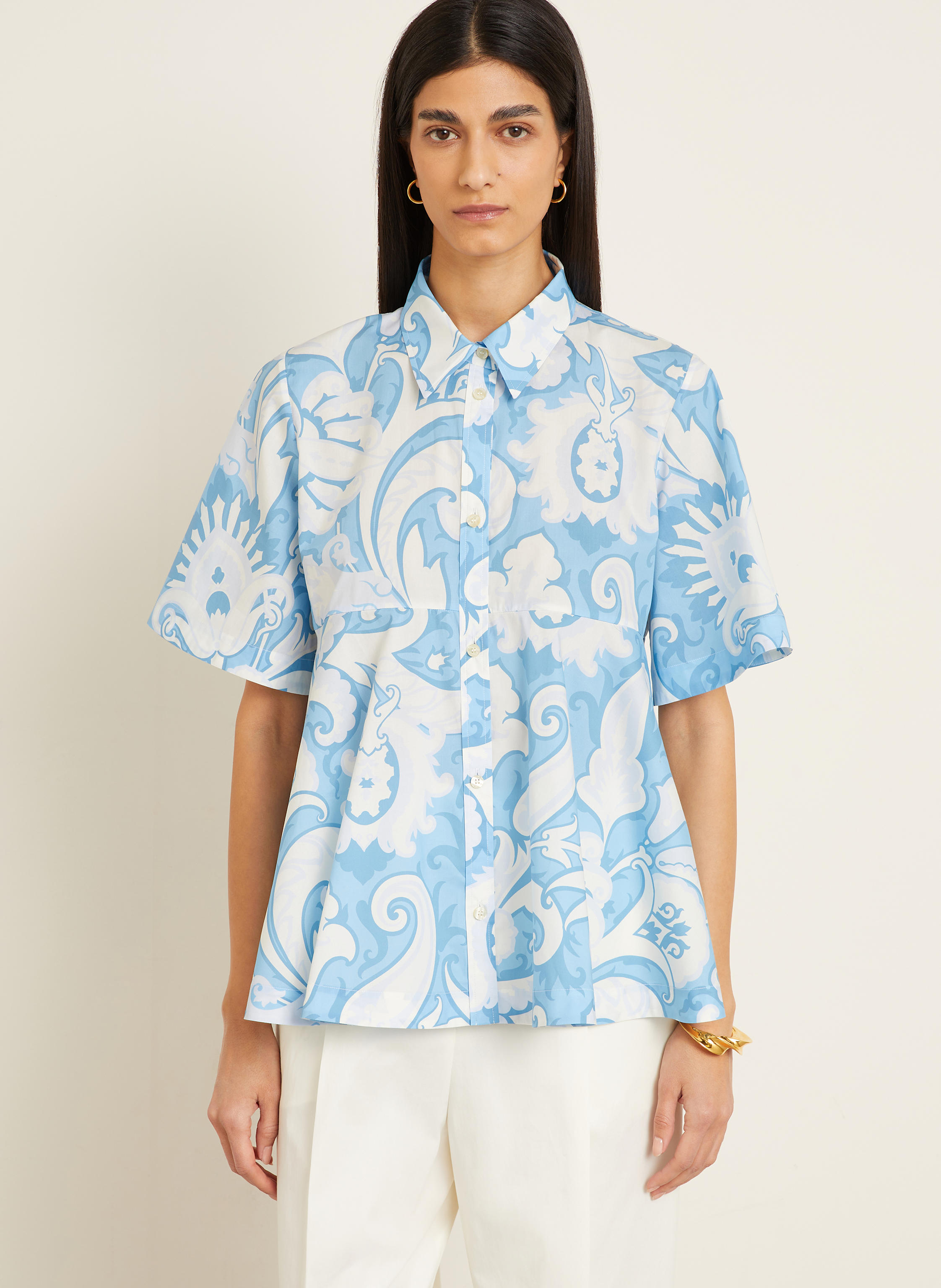 Thumbnail - Etro Hemdbluse blau