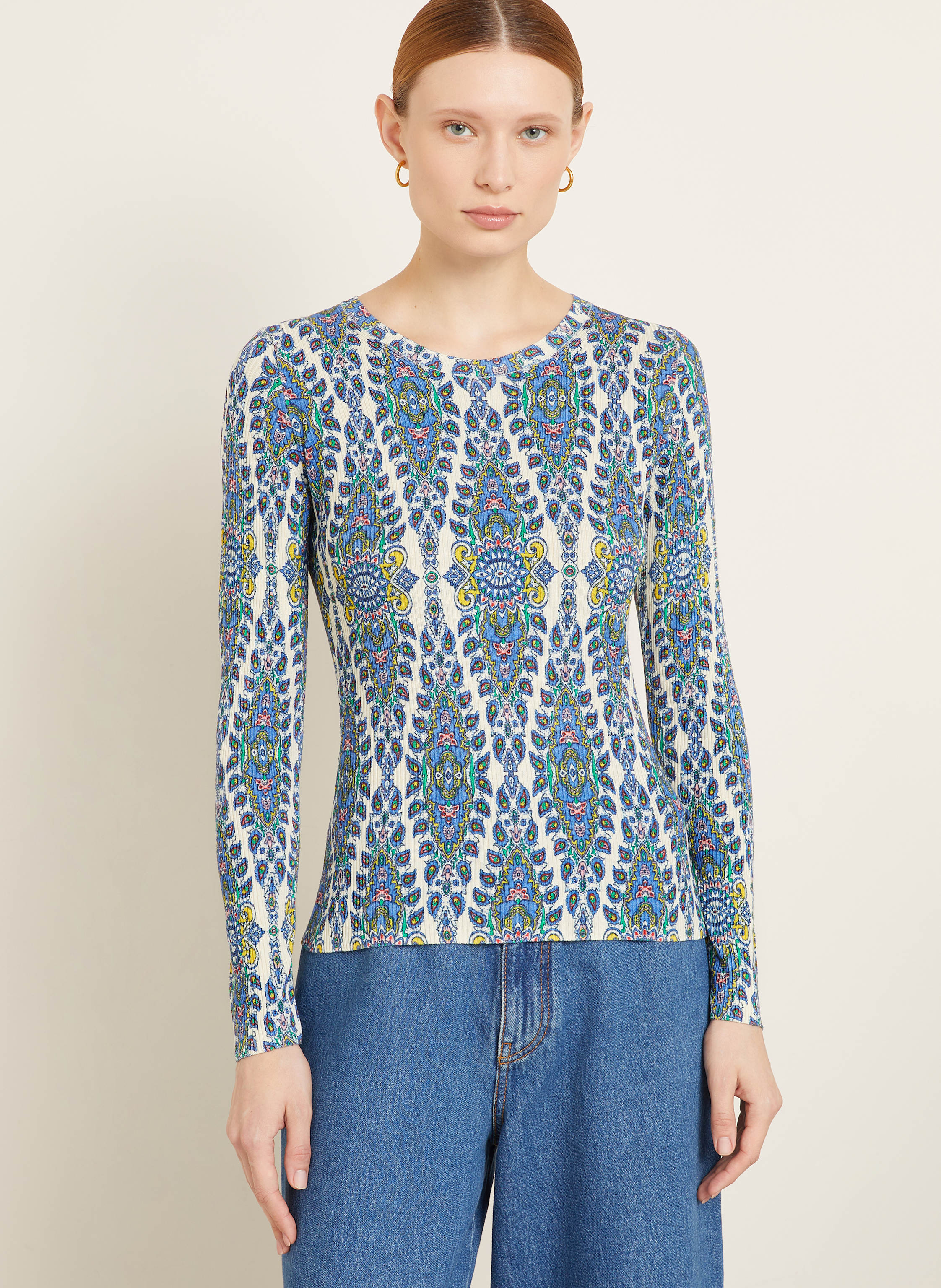 Thumbnail - Etro Longsleeve Mit Seide blau