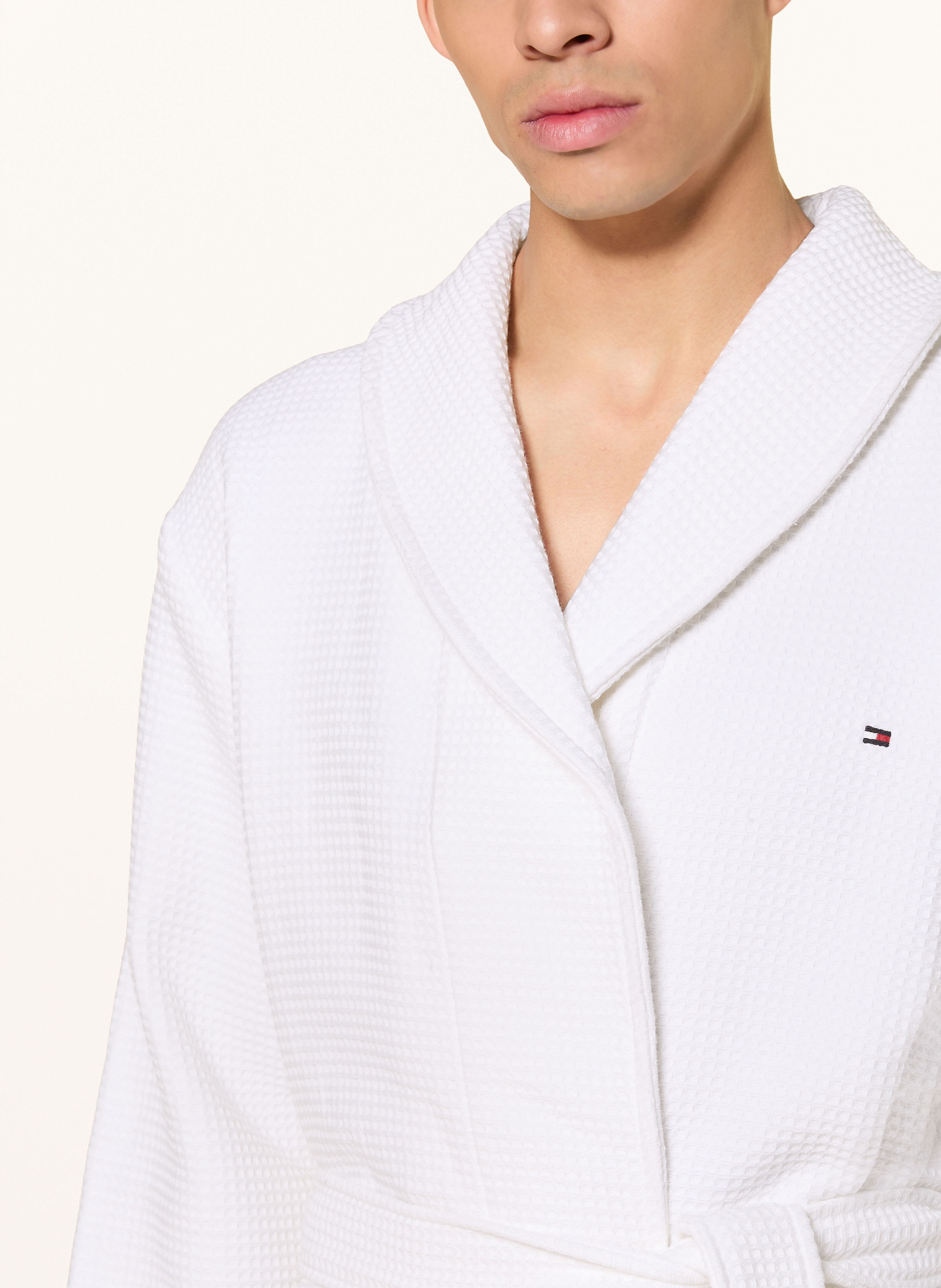 Thumbnail - Tommy Hilfiger Herren-Bademantel weiss