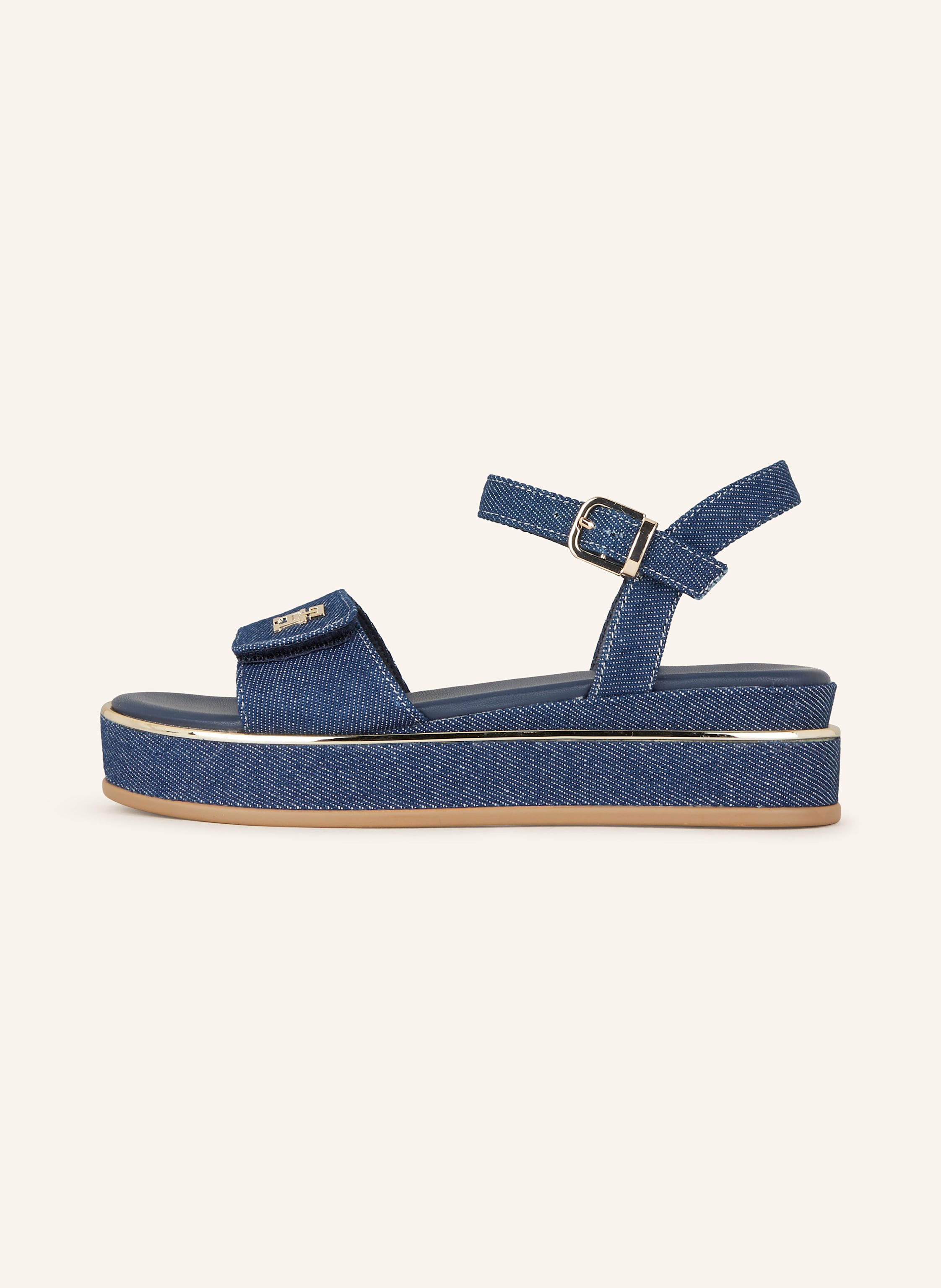 Thumbnail - Tommy Hilfiger Plateau-Sandalen blau