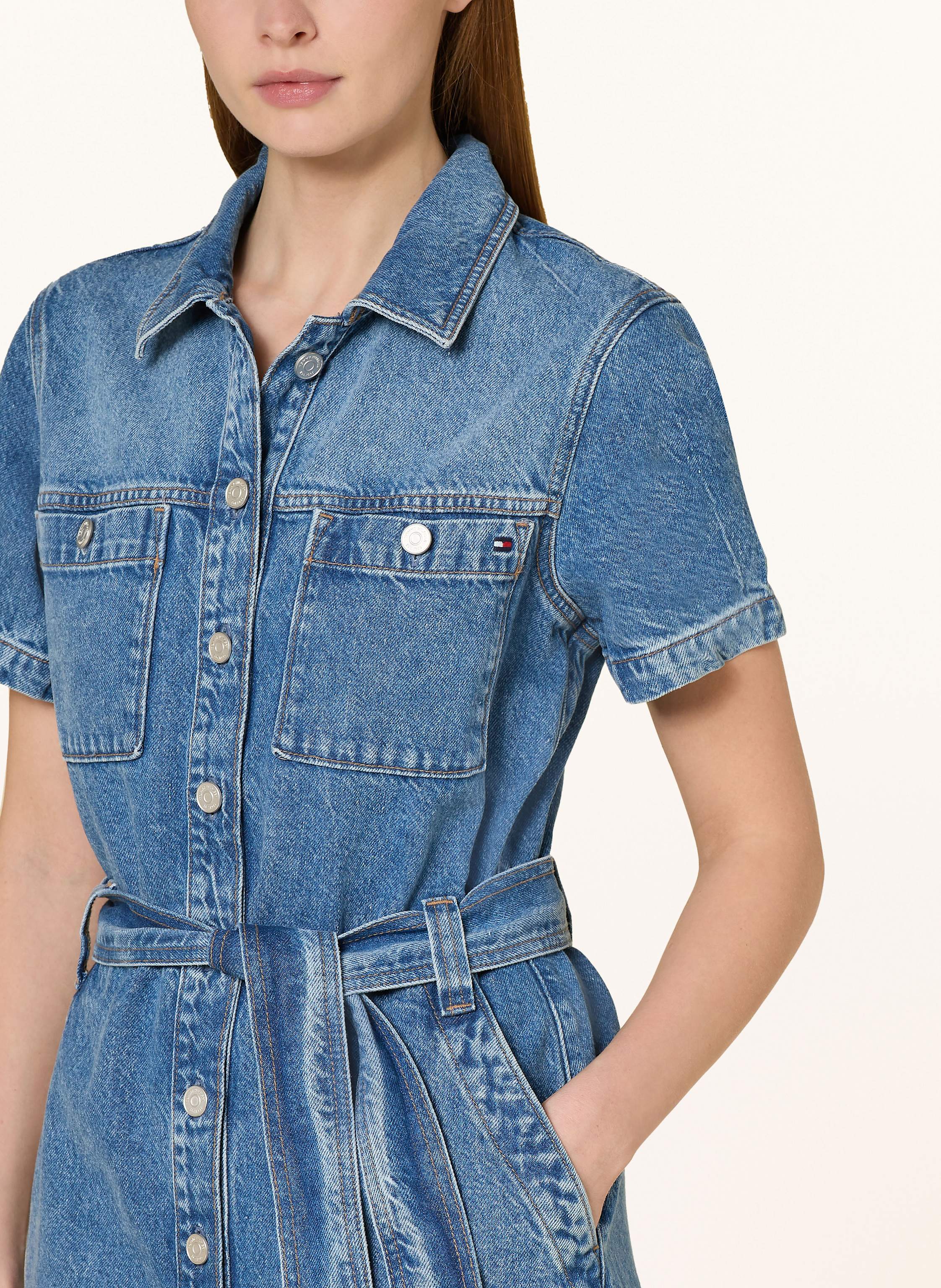 Thumbnail - Tommy Hilfiger Jeanskleid blau