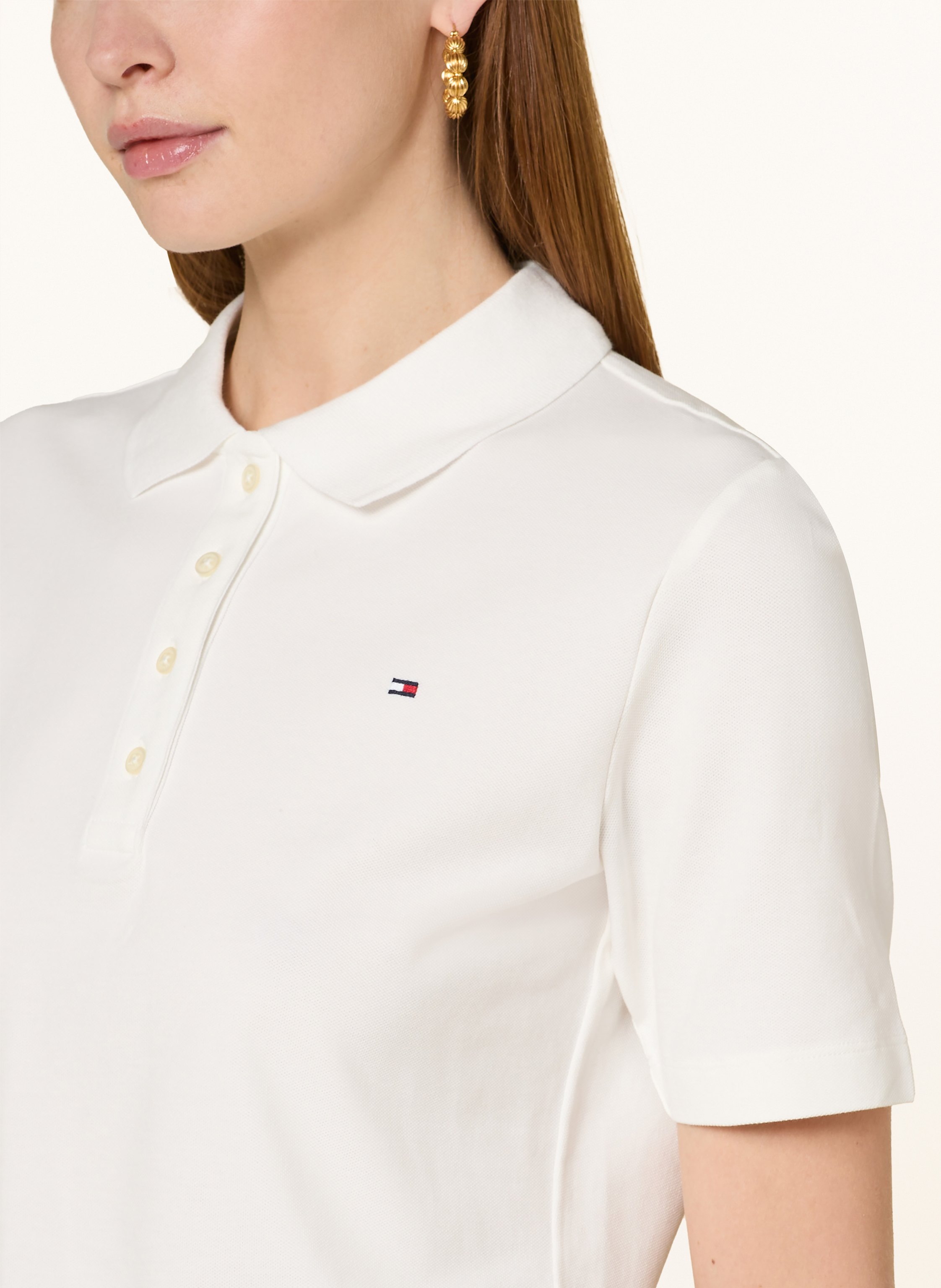Thumbnail - Tommy Hilfiger Piqué-Poloshirt weiss