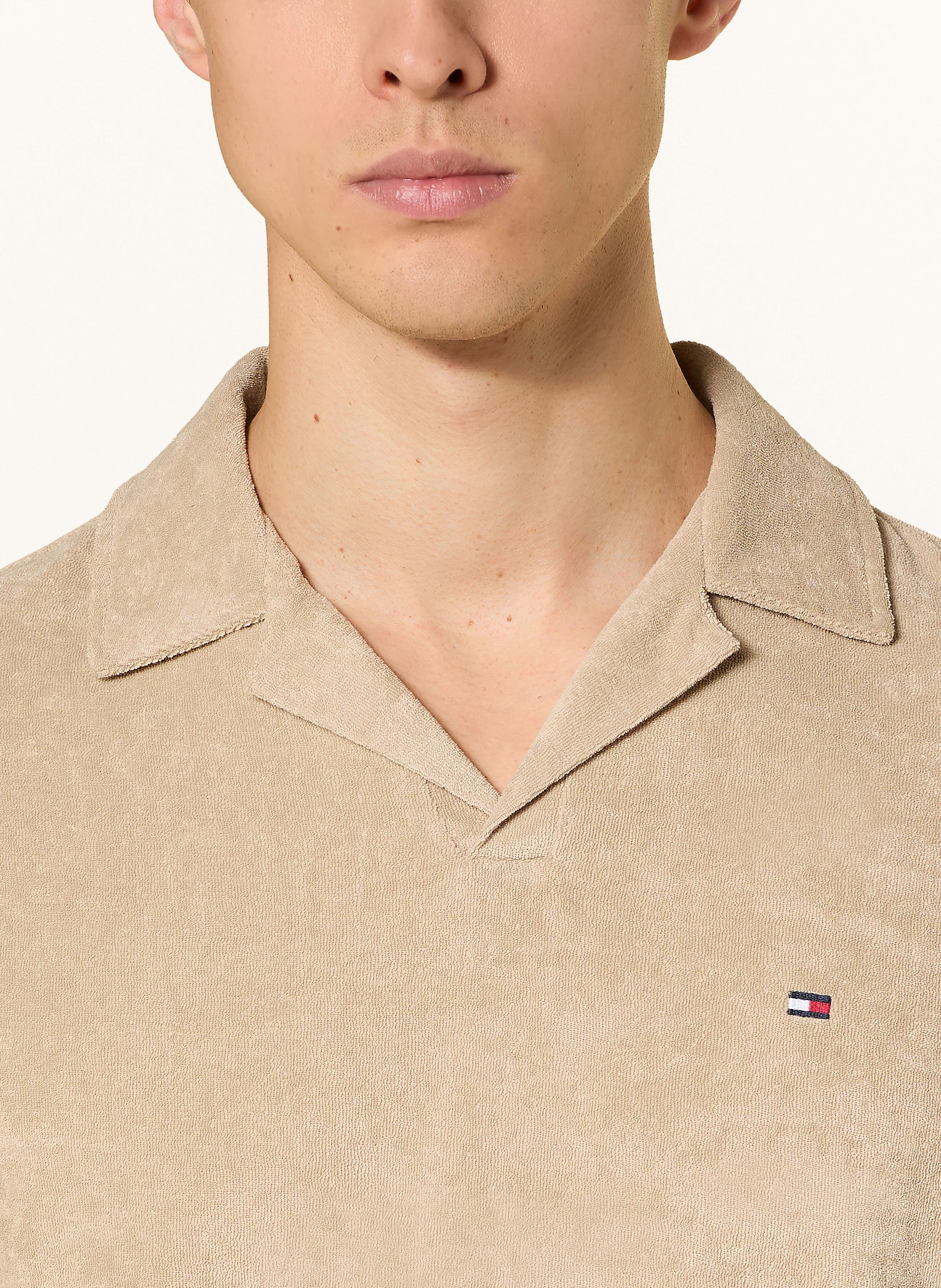 Thumbnail - Tommy Hilfiger Frottee-Poloshirt beige