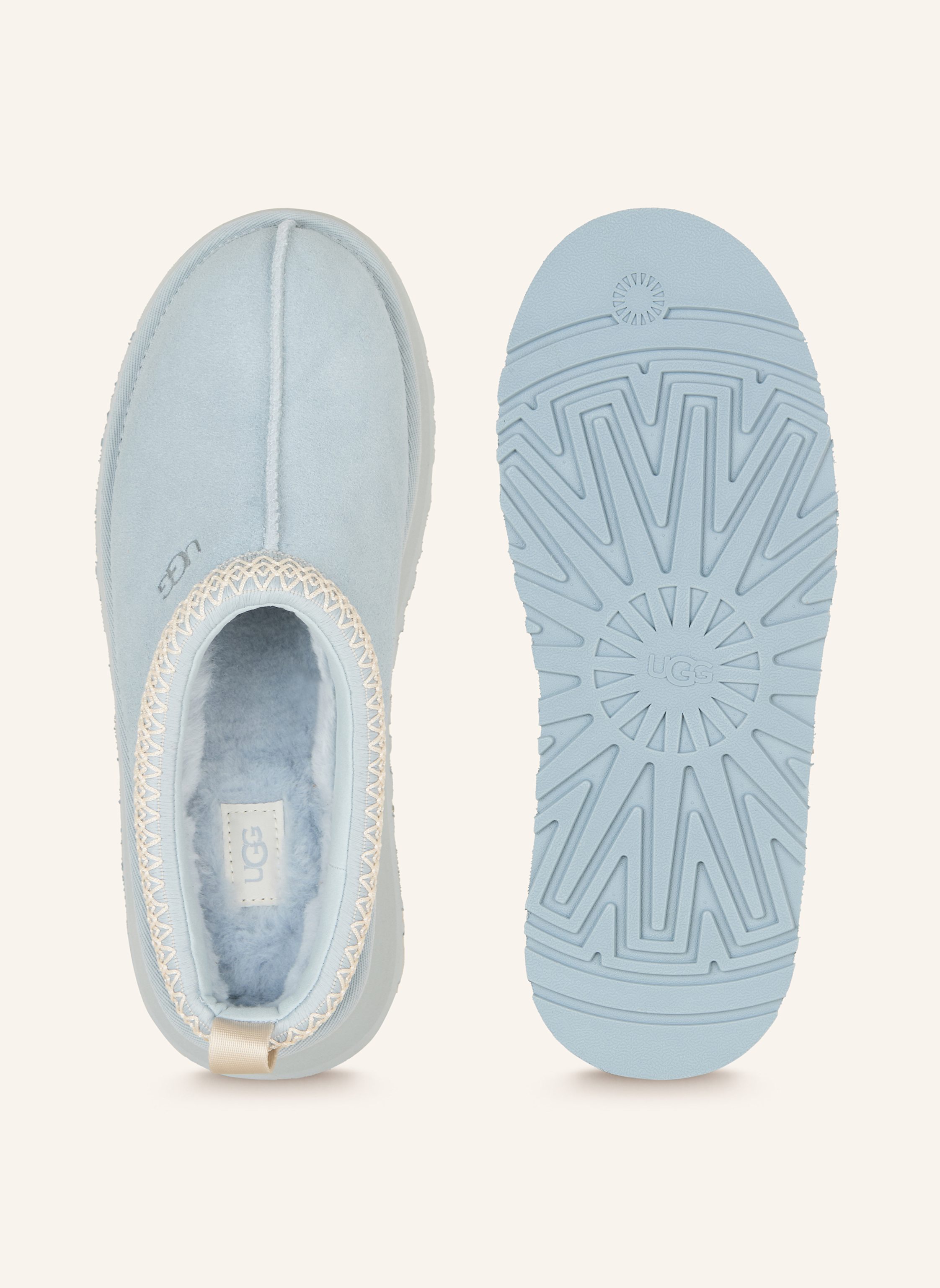 Thumbnail - Ugg Plateau-Pantoletten Tazz blau