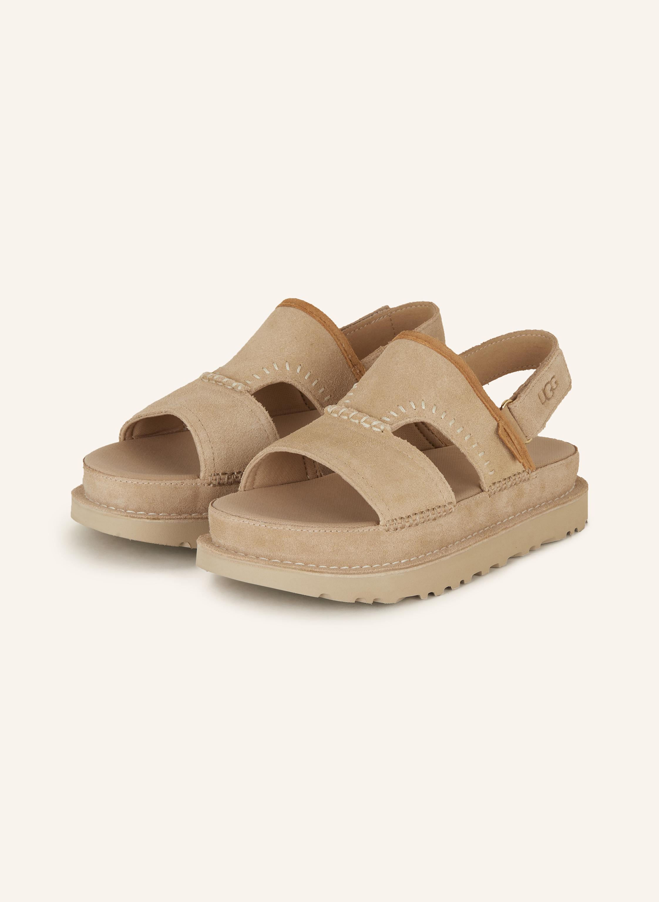 Ugg Plateau-Sandalen W Goldenstar Regenerate beige