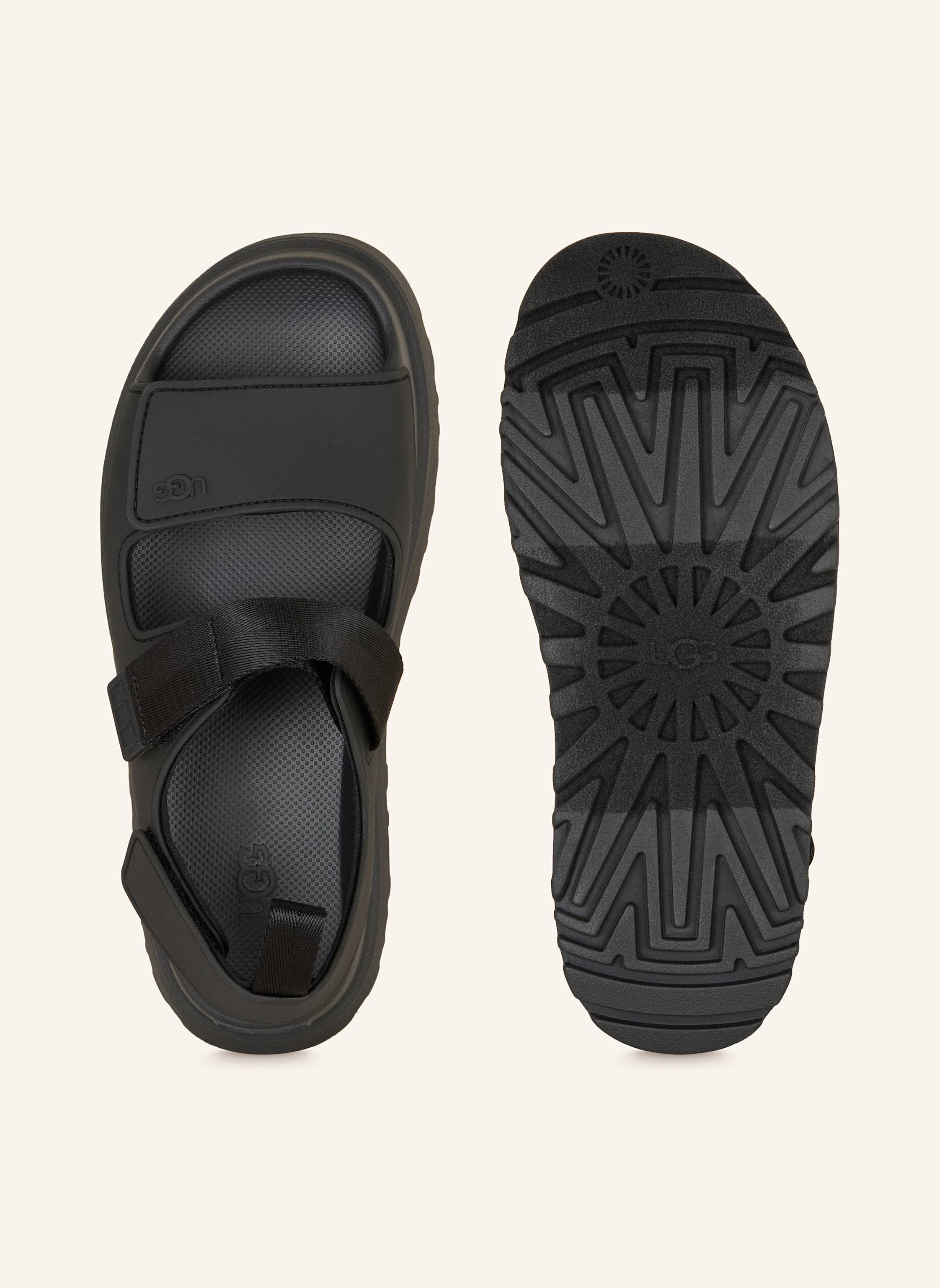 Thumbnail - Ugg Plateau-Sandalen Goldenglow schwarz