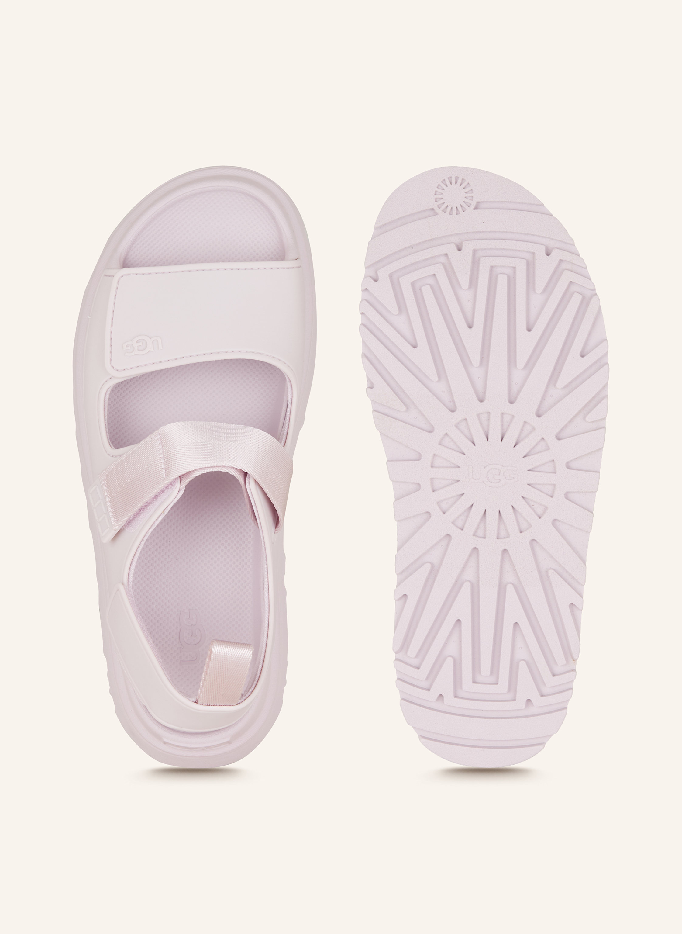 Thumbnail - Ugg Plateau-Sandalen Goldenglow rosa