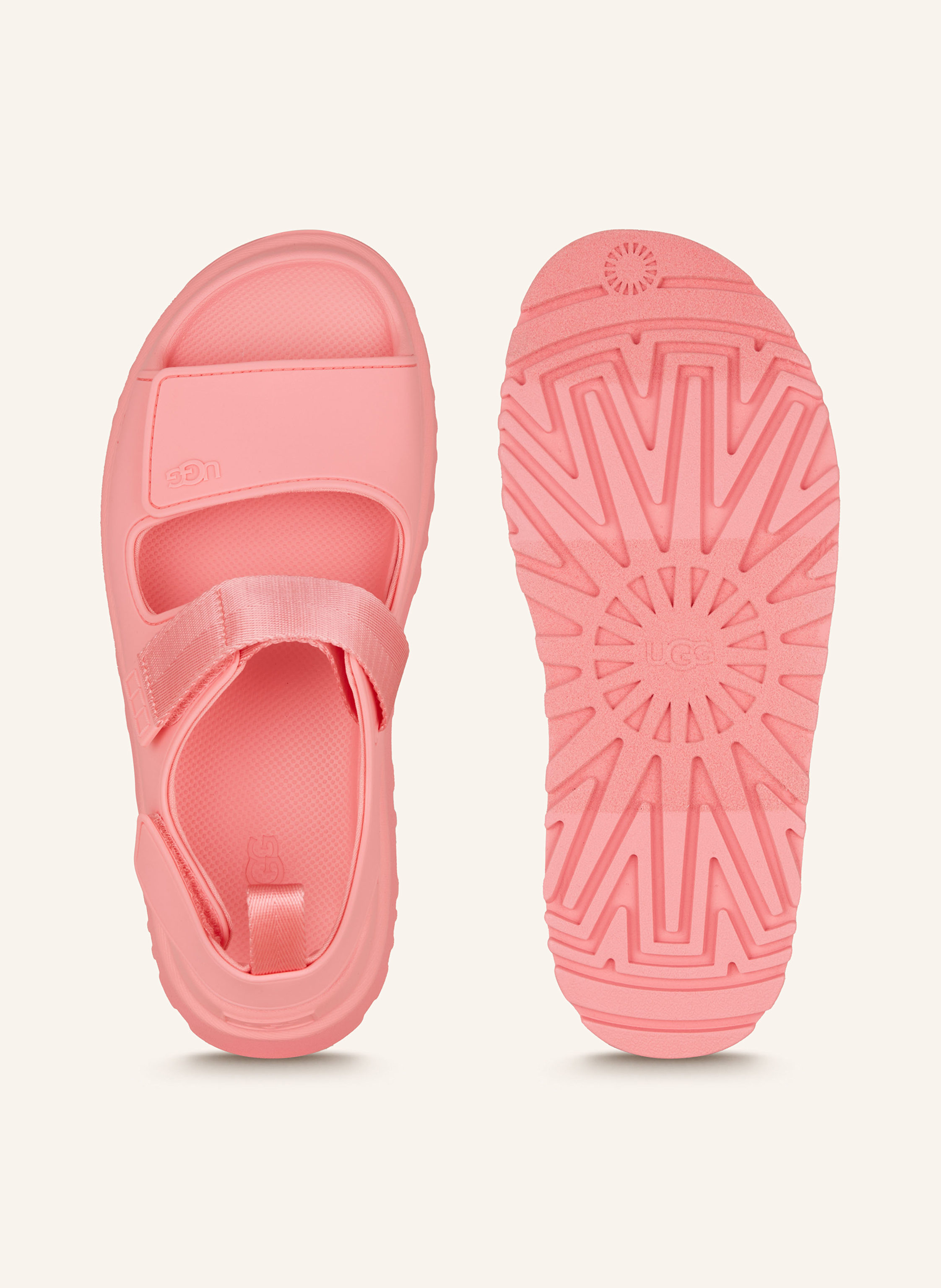 Thumbnail - Ugg Plateau-Sandalen Goldenglow pink