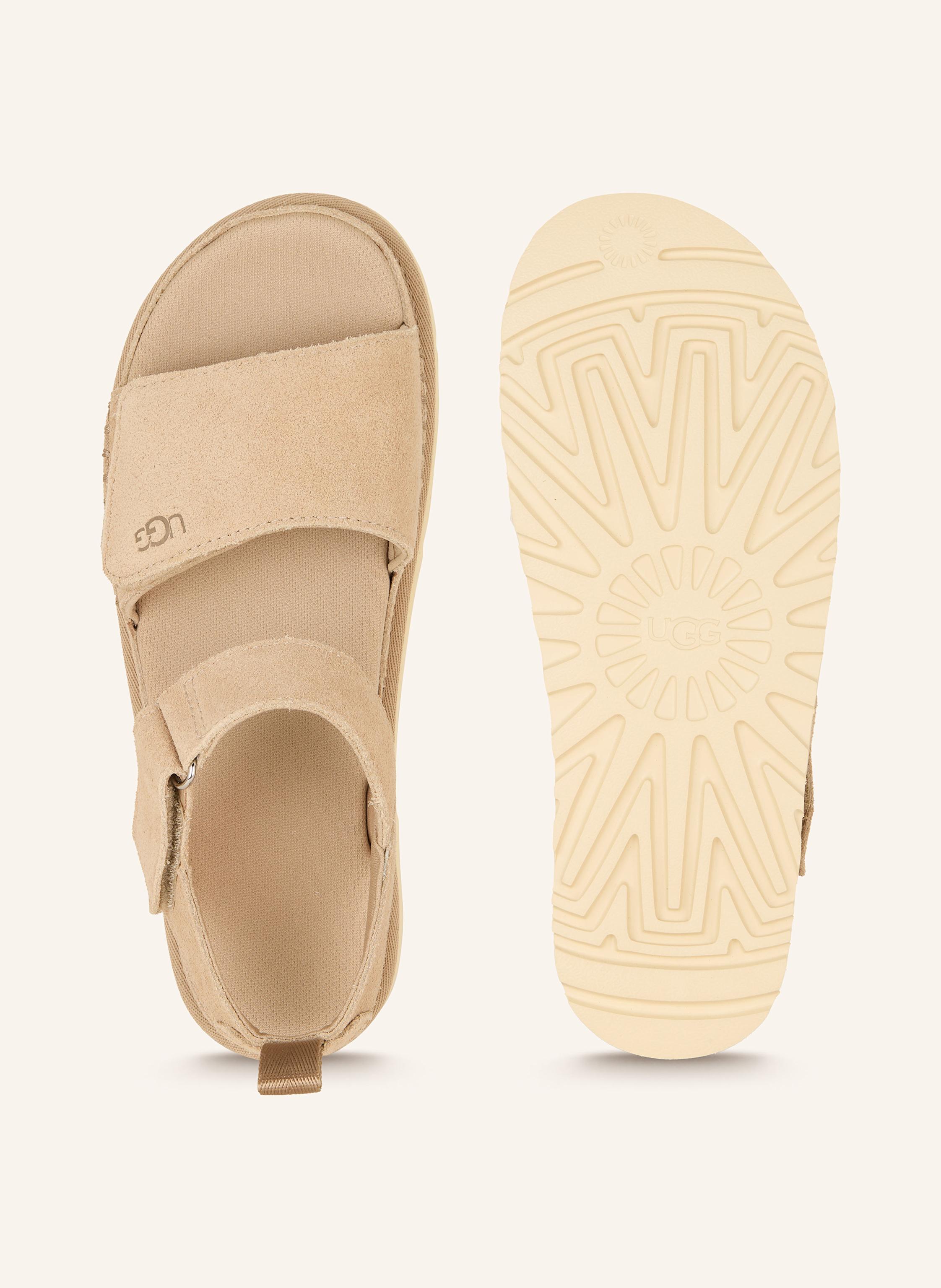 Thumbnail - Ugg Plateau-Sandalen Goldenstar beige