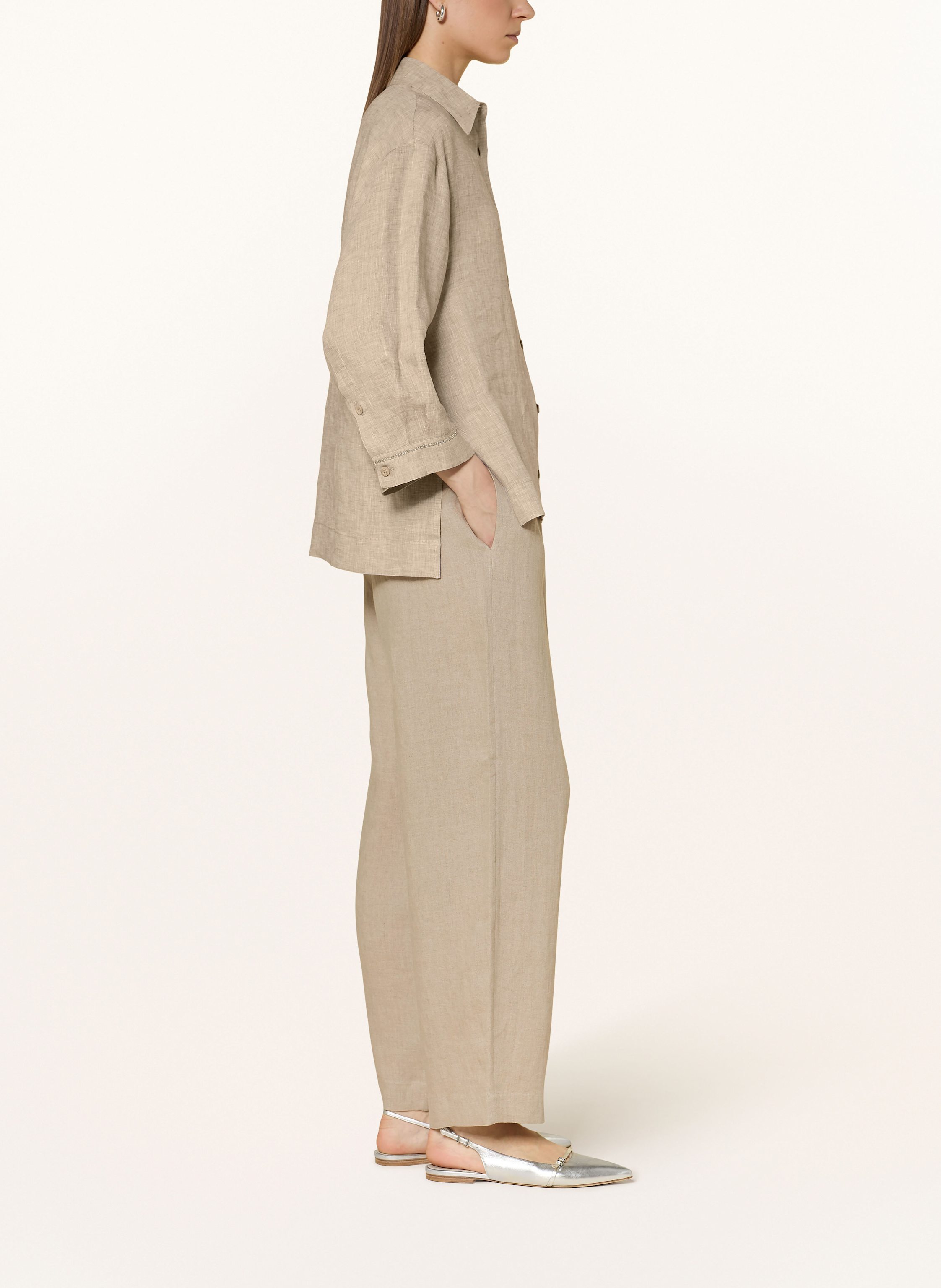 Thumbnail - Antonelli Firenze Leinenhose Svezia beige