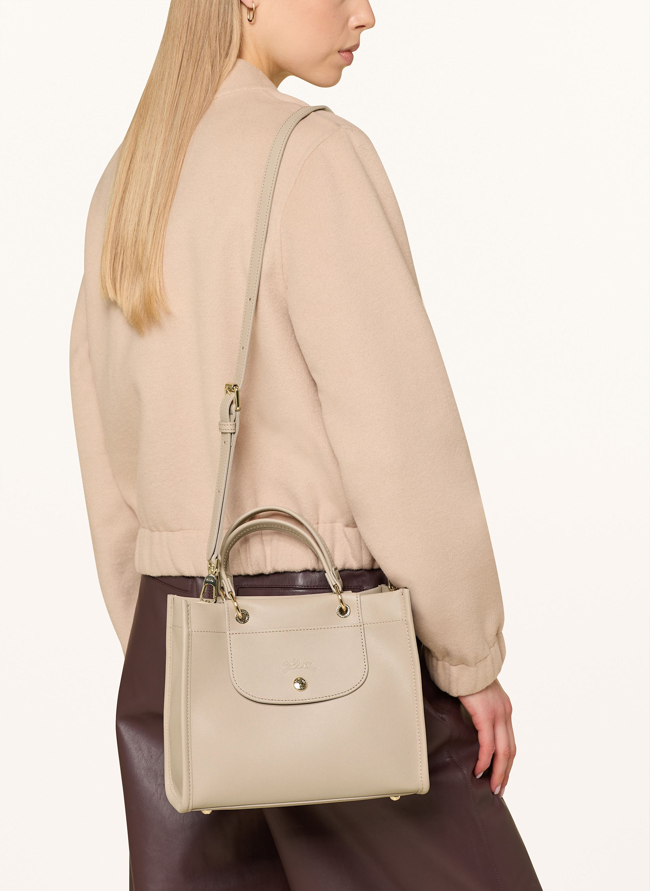 Thumbnail - Longchamp Handtasche Cabas Small beige