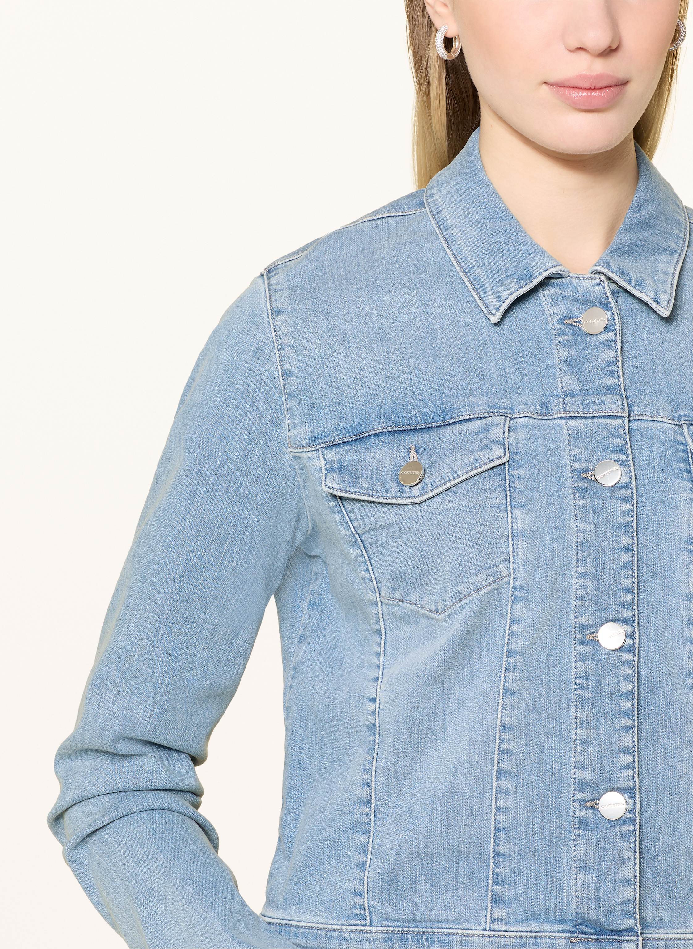 Thumbnail - Comma Jeansjacke blau