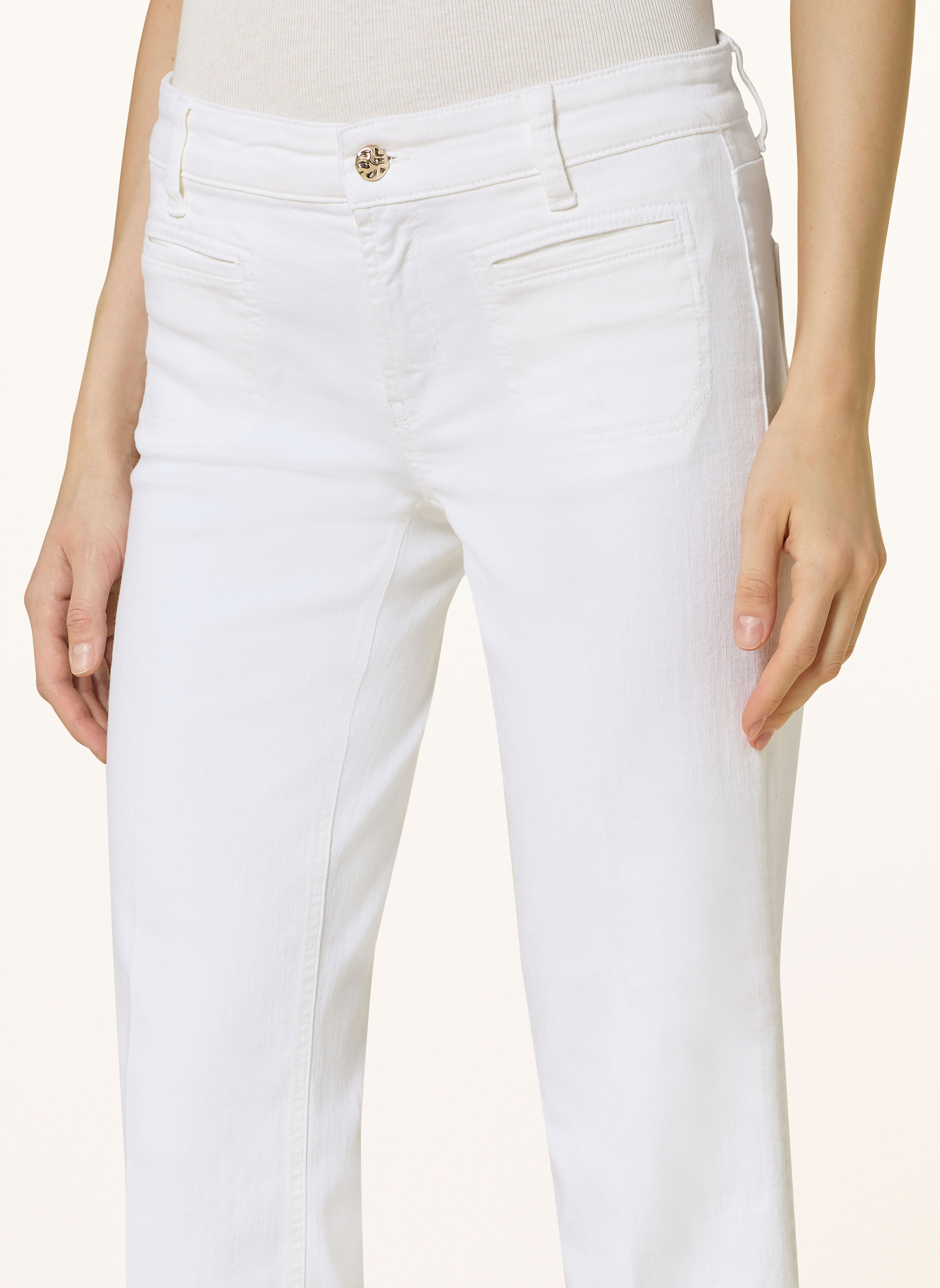 Thumbnail - Cambio Wide Leg Jeans Tess weiss