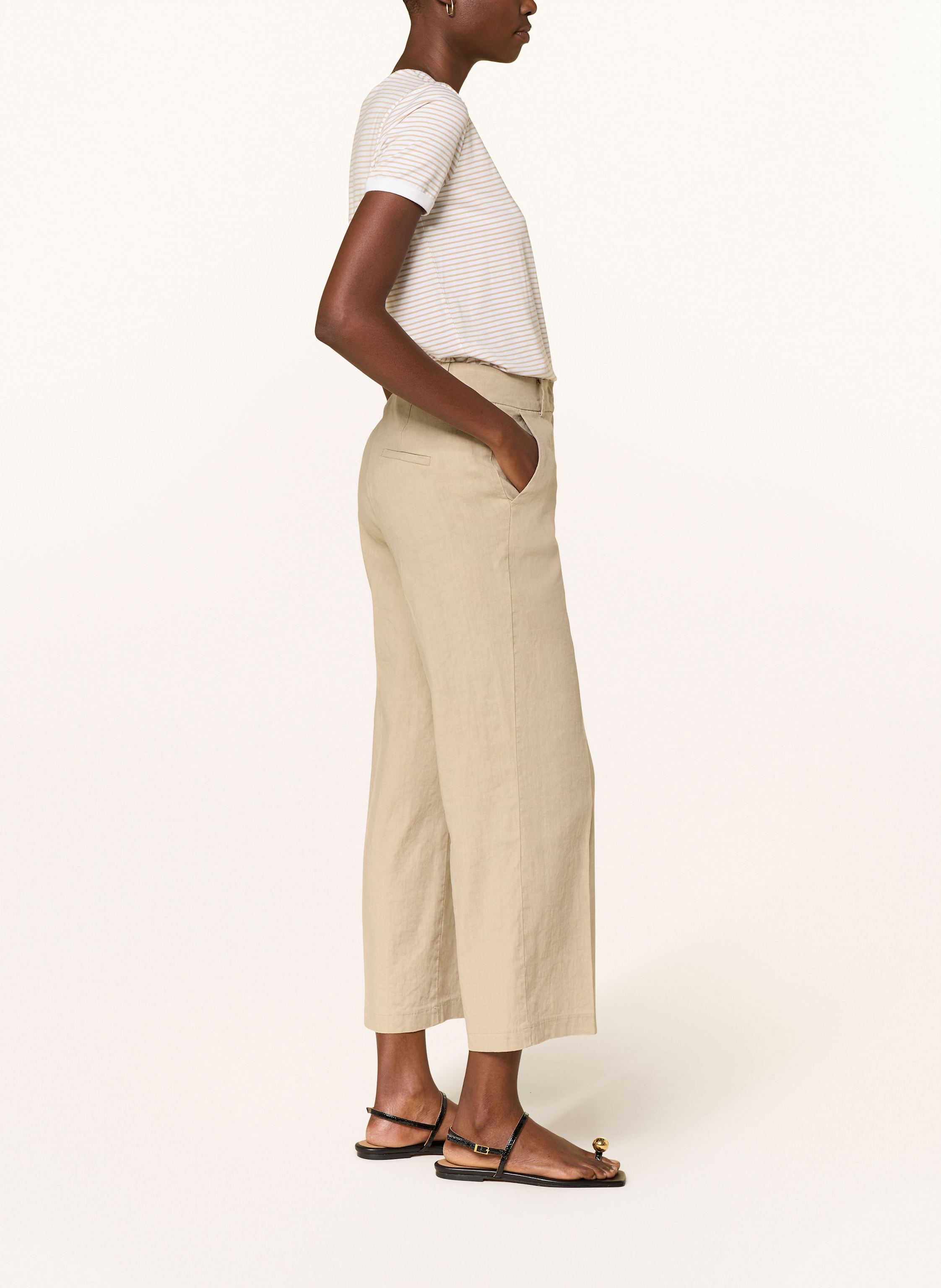 Thumbnail - Cambio 7/8-Chino California Mit Leinen weiss