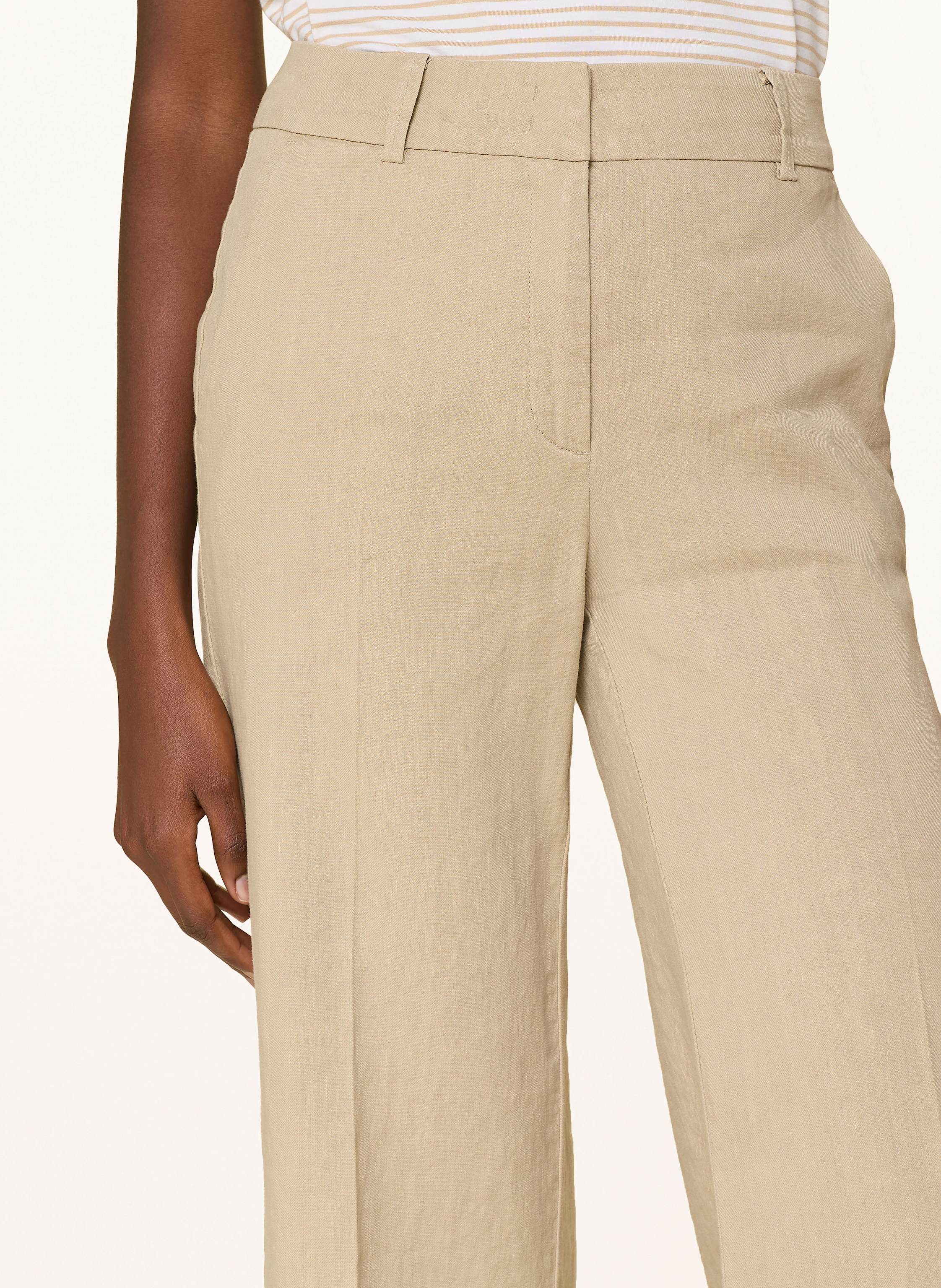 Thumbnail - Cambio 7/8-Chino California Mit Leinen weiss