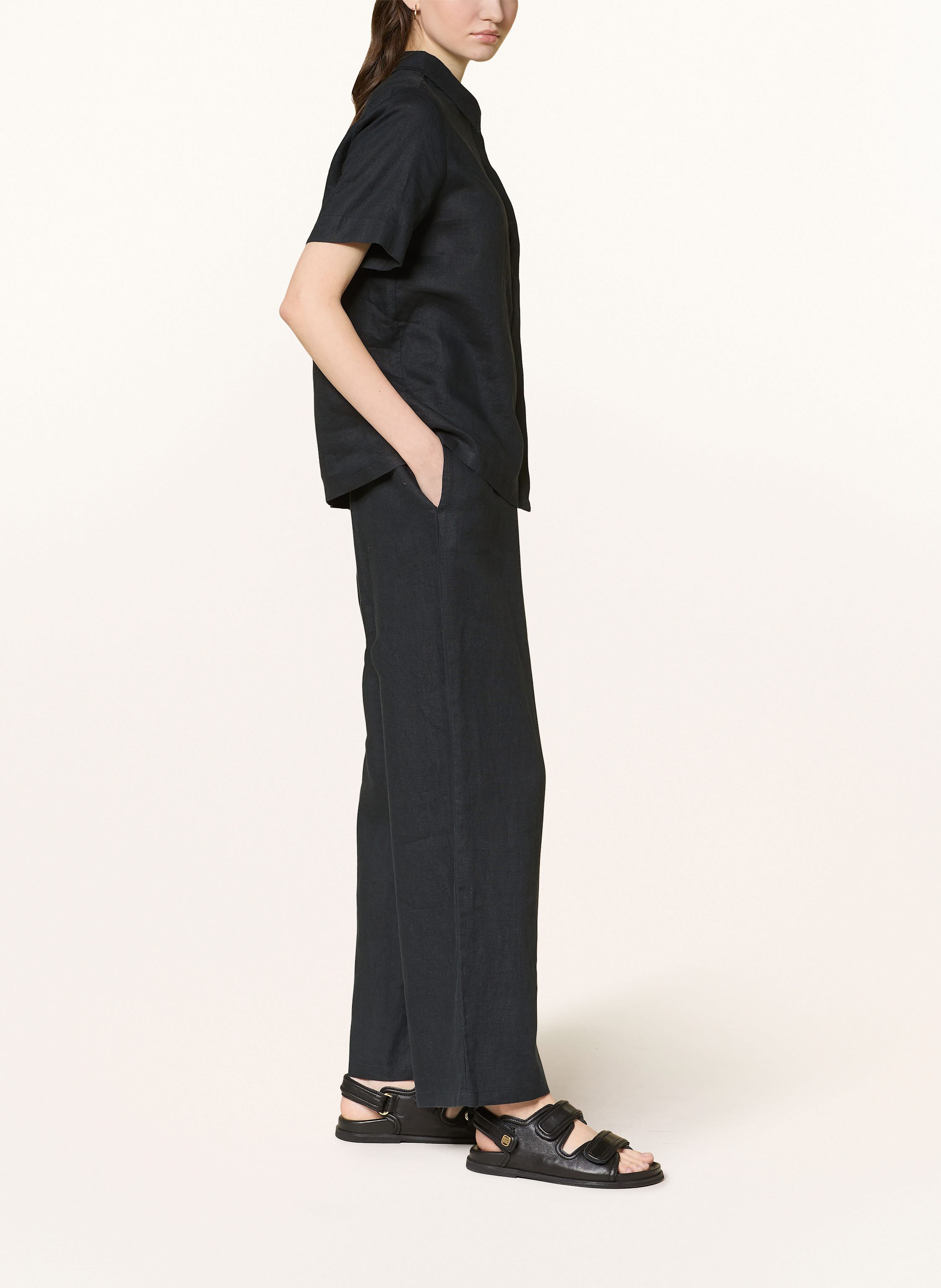 Thumbnail - Lilienfels Leinenhose schwarz