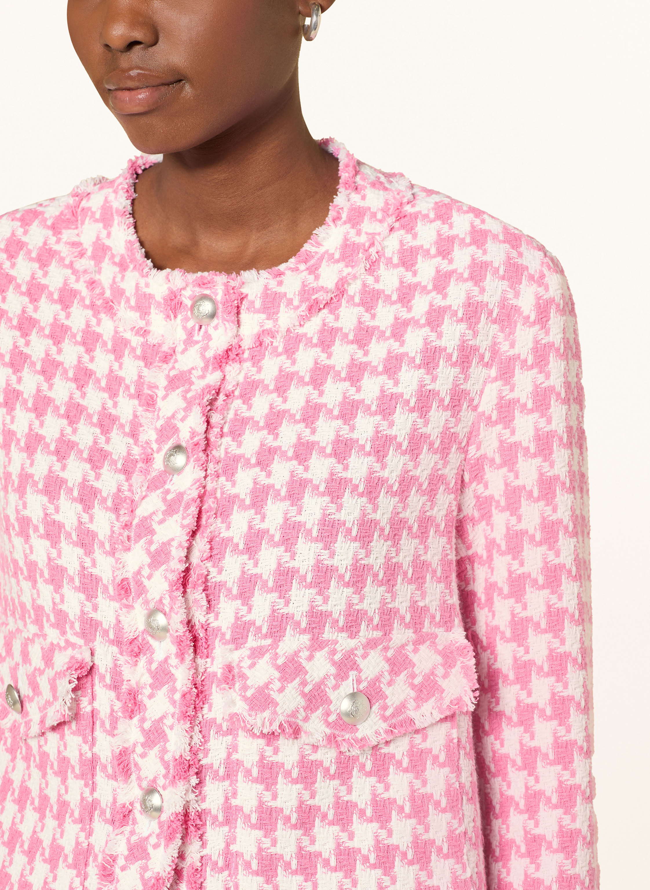 Thumbnail - Lilienfels Kastenjacke Aus Bouclé pink