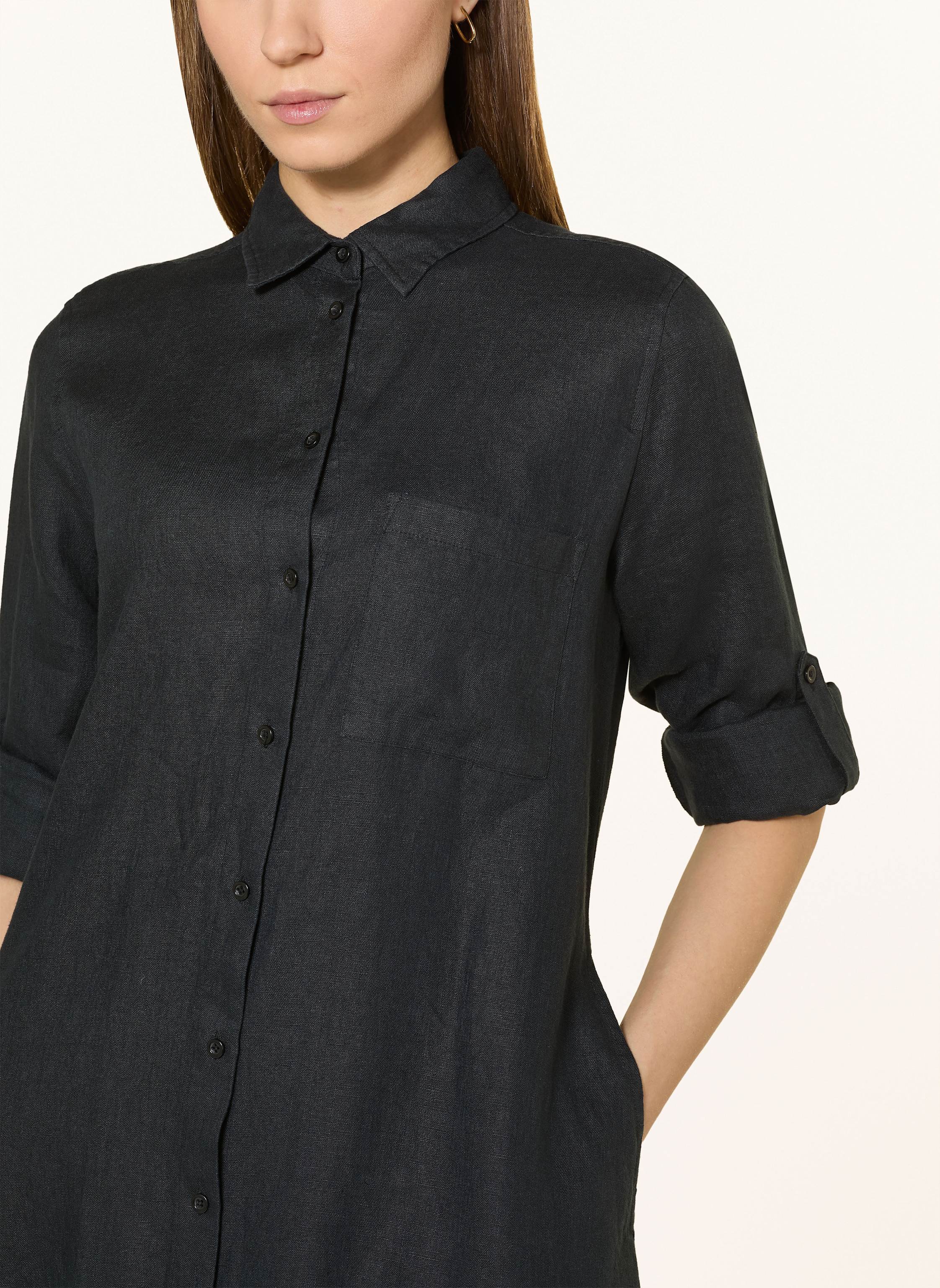 Thumbnail - Lilienfels Hemdblusenkleid Aus Leinen schwarz