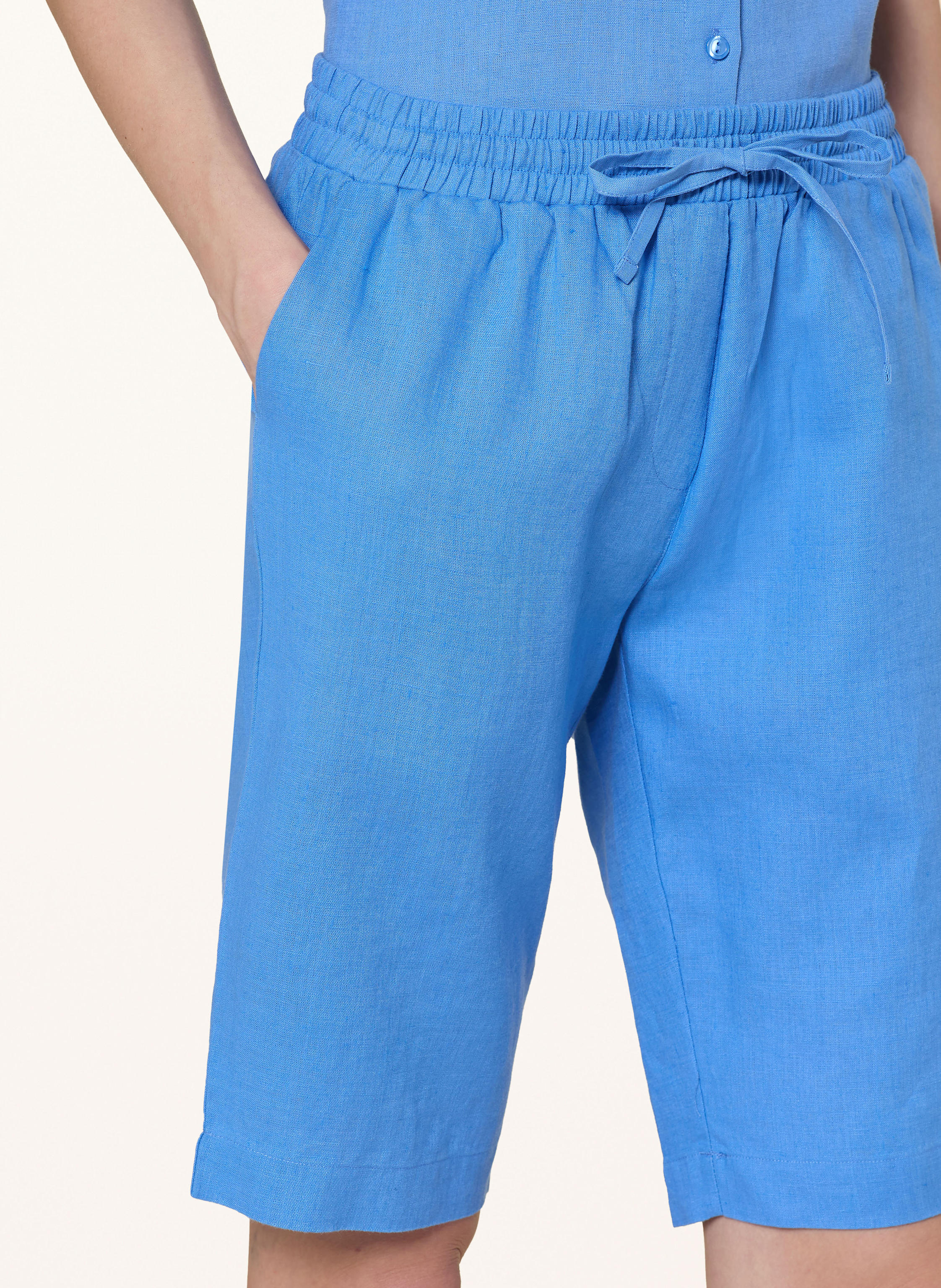 Thumbnail - Lilienfels Leinenshorts blau