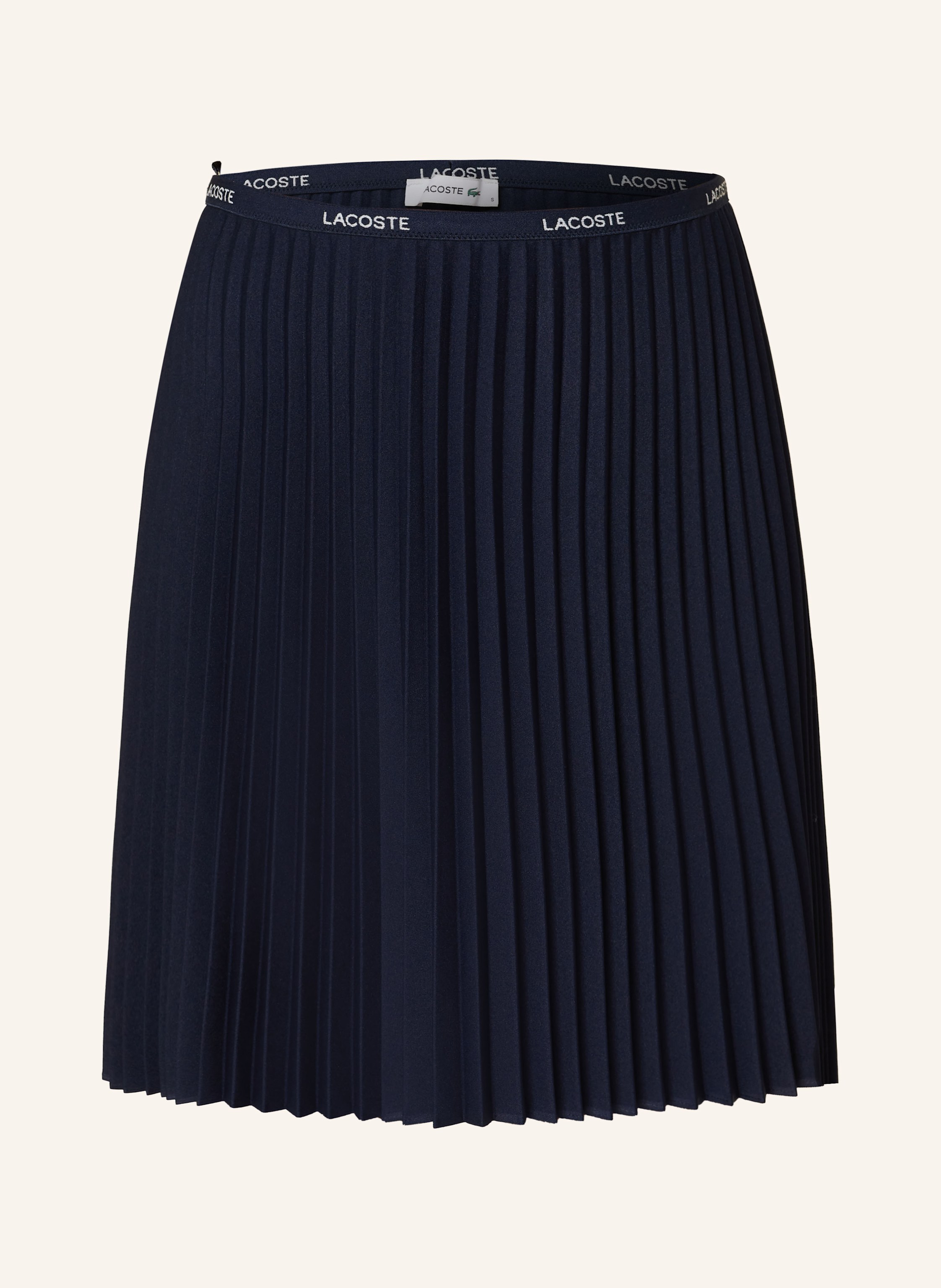 Lacoste Plisseerock blau