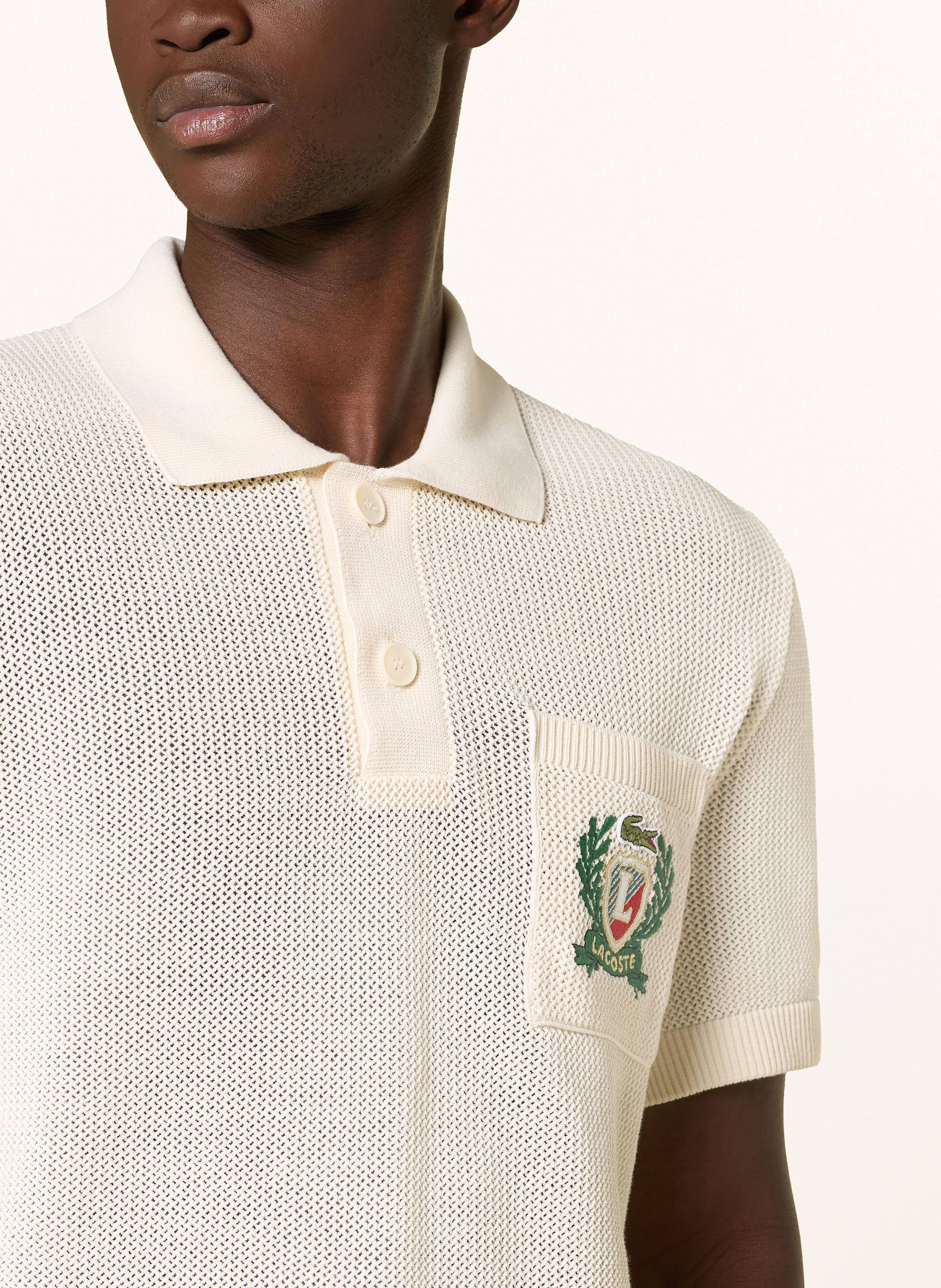 Thumbnail - Lacoste Strick-Poloshirt Classic Fit weiss
