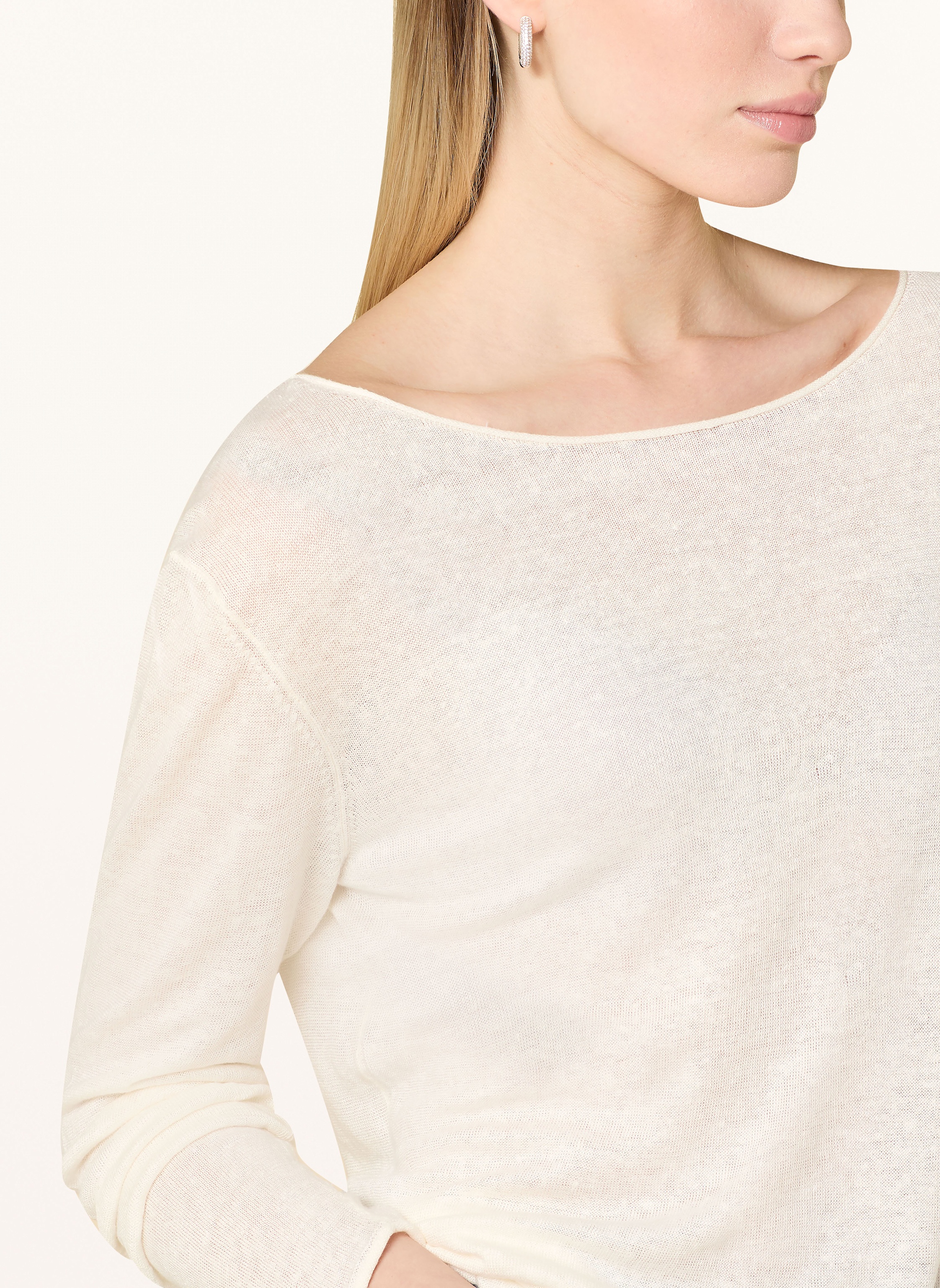 Thumbnail - Darling Harbour Leinenpullover weiss