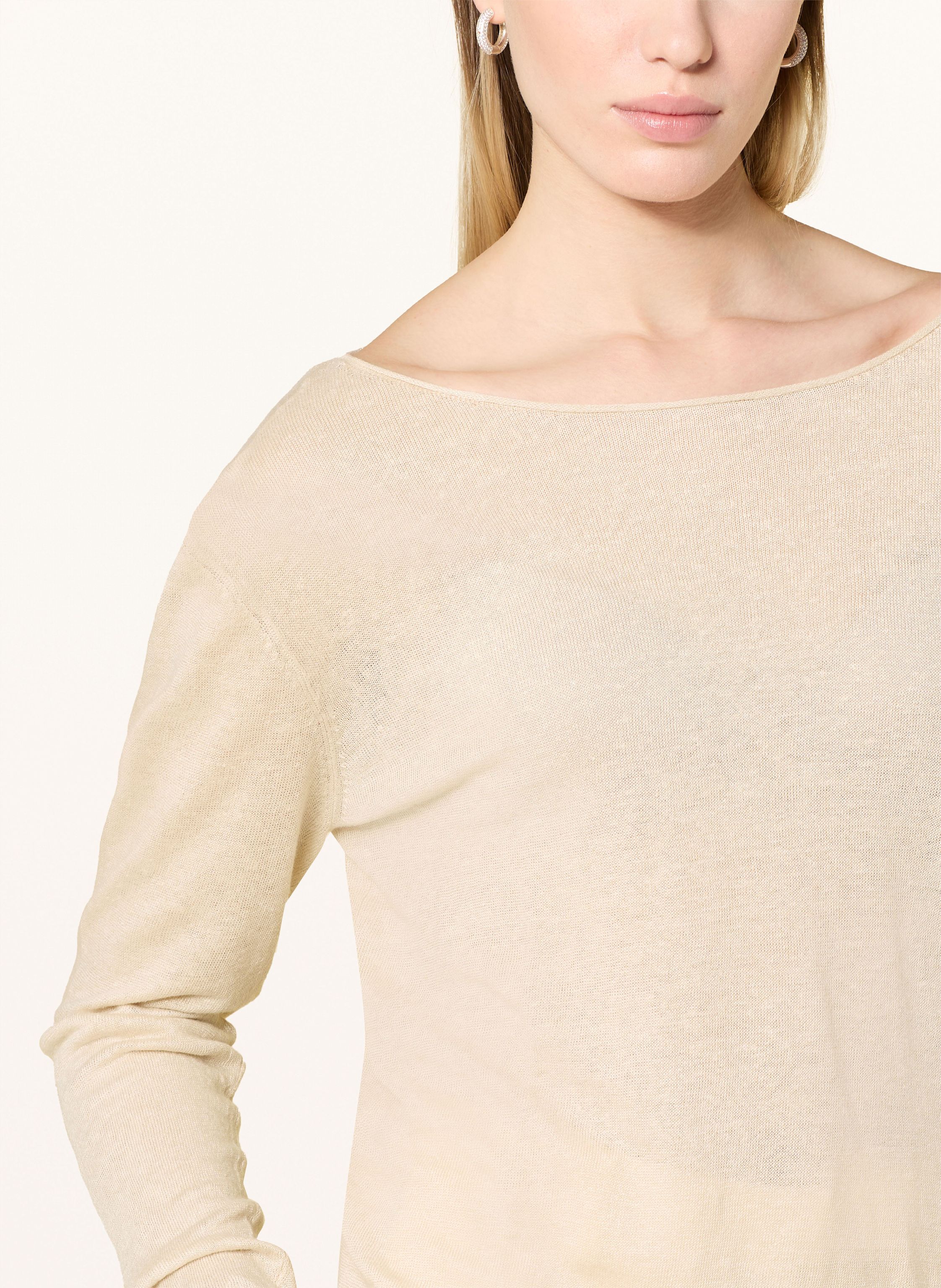 Thumbnail - Darling Harbour Leinenpullover beige