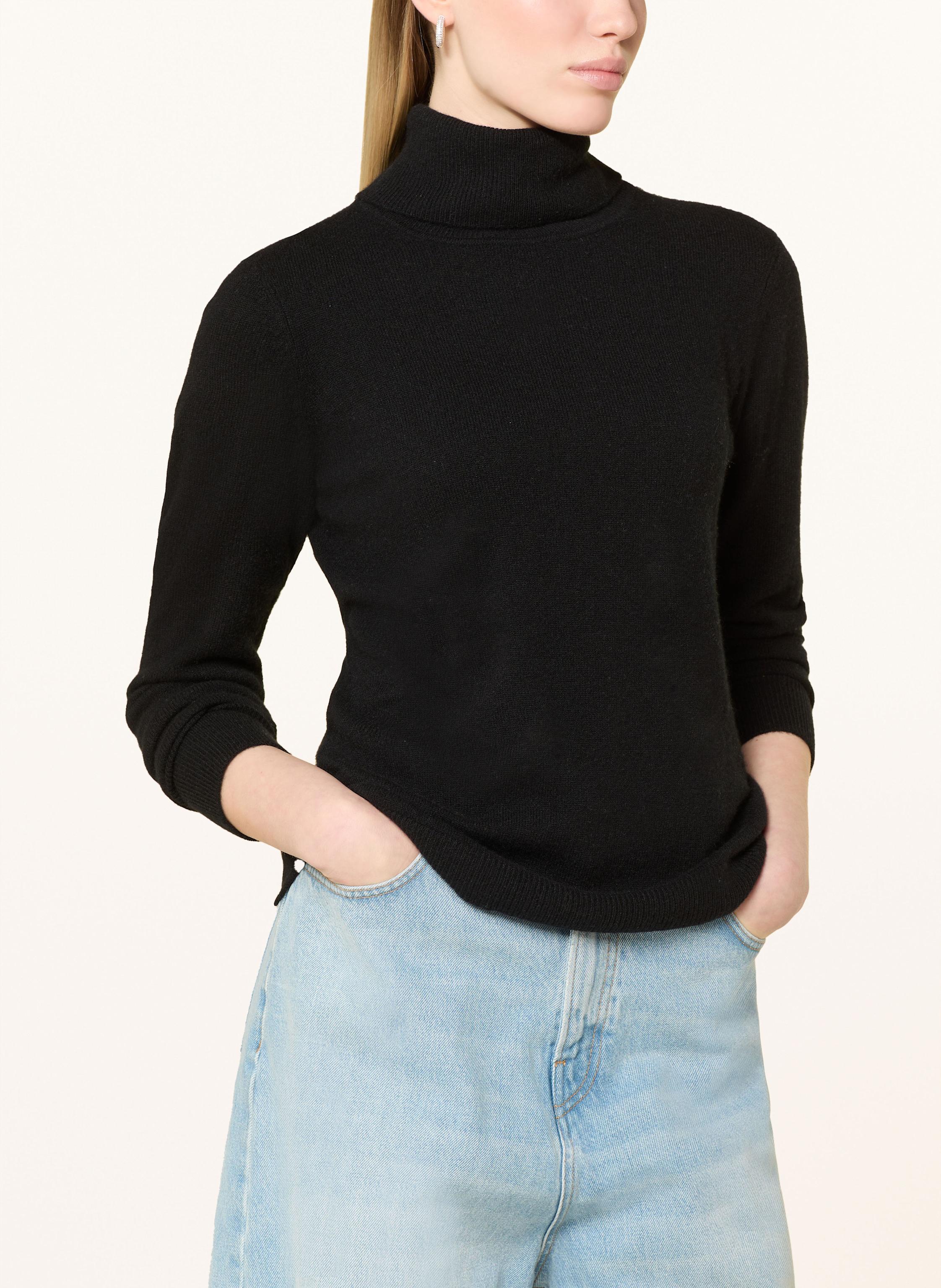 Thumbnail - Darling Harbour Rollkragenpullover Aus Cashmere schwarz