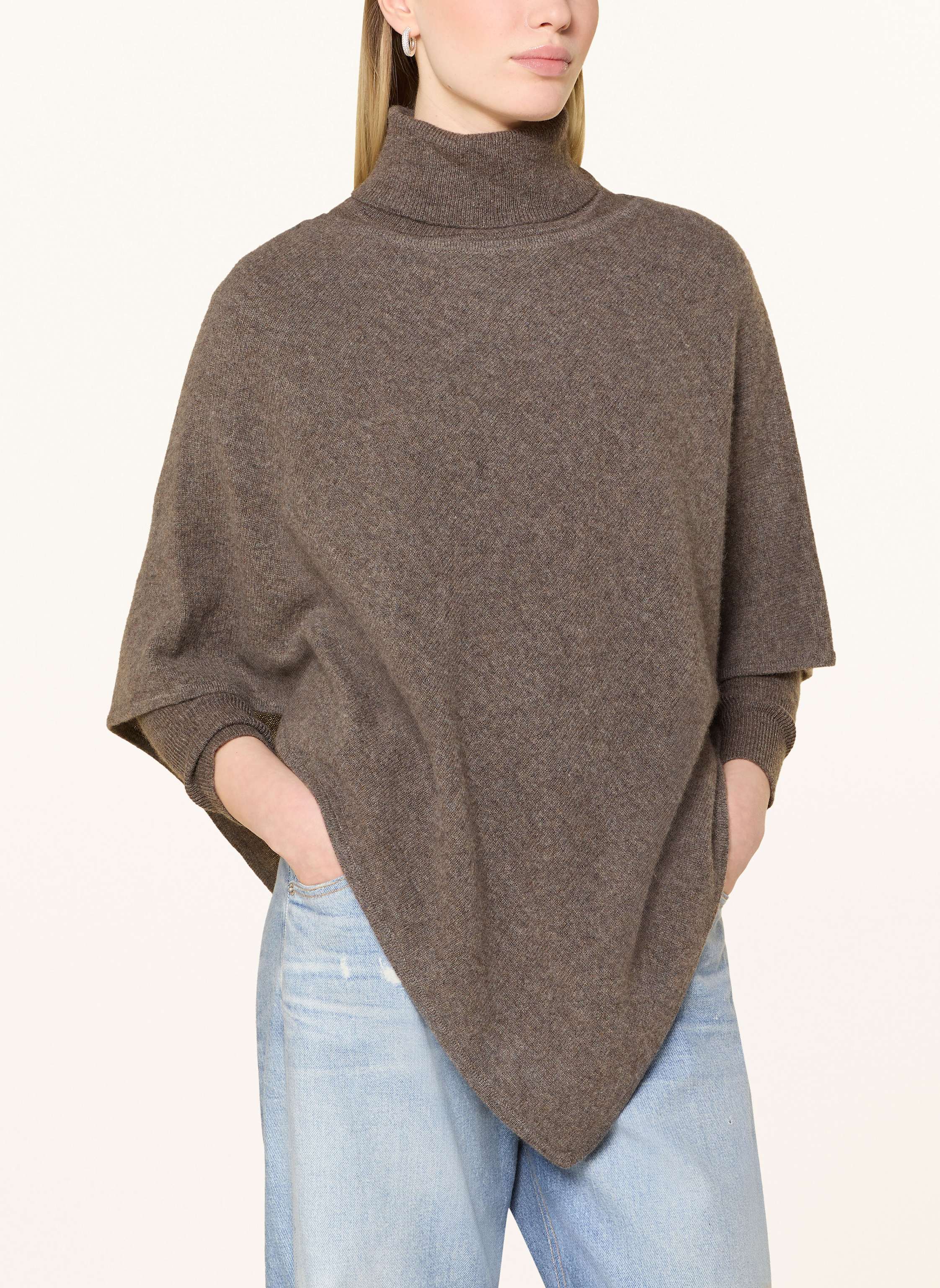 Thumbnail - Darling Harbour Rollkragenpullover Aus Cashmere braun