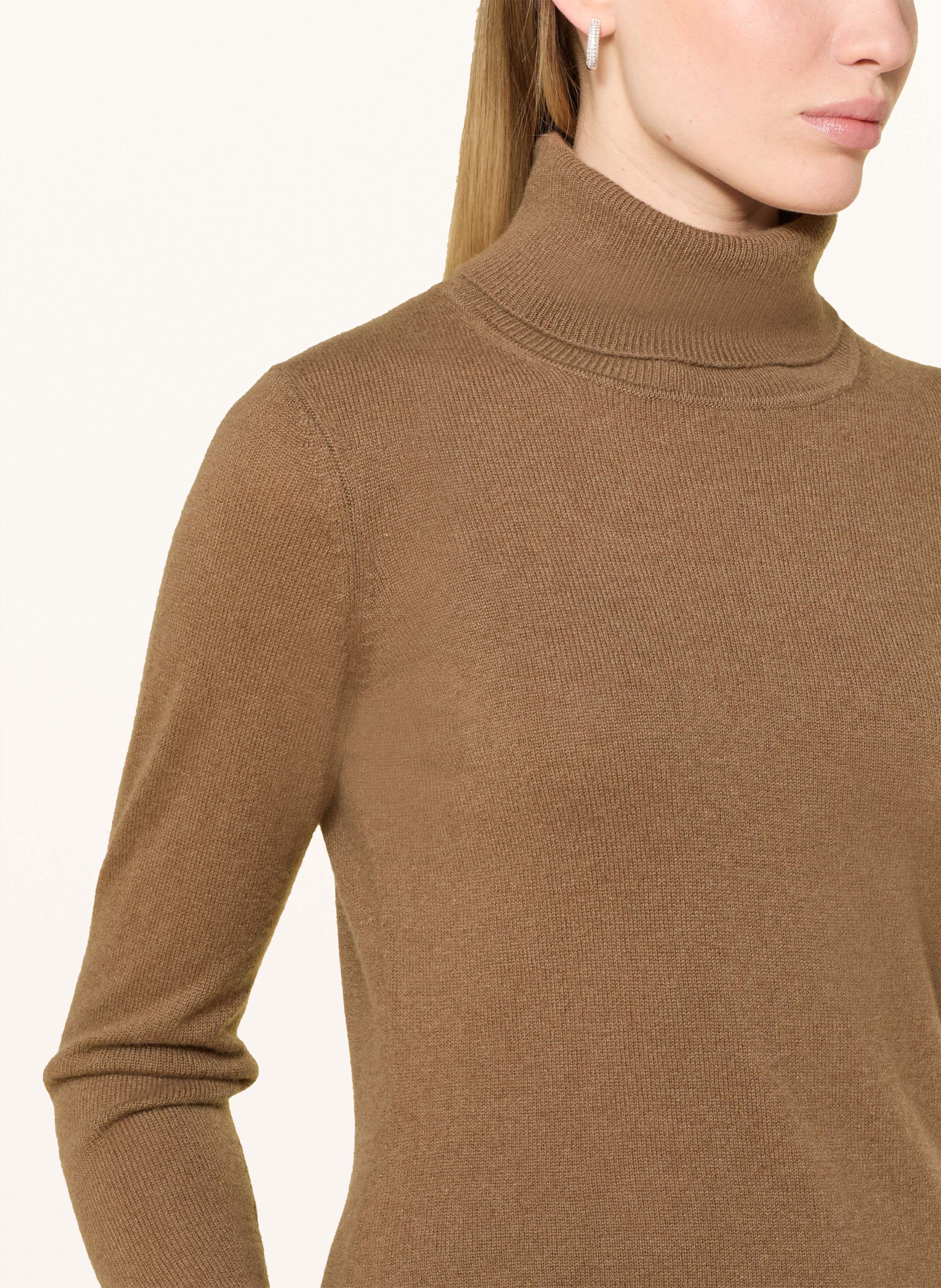 Thumbnail - Darling Harbour Rollkragenpullover Aus Cashmere braun