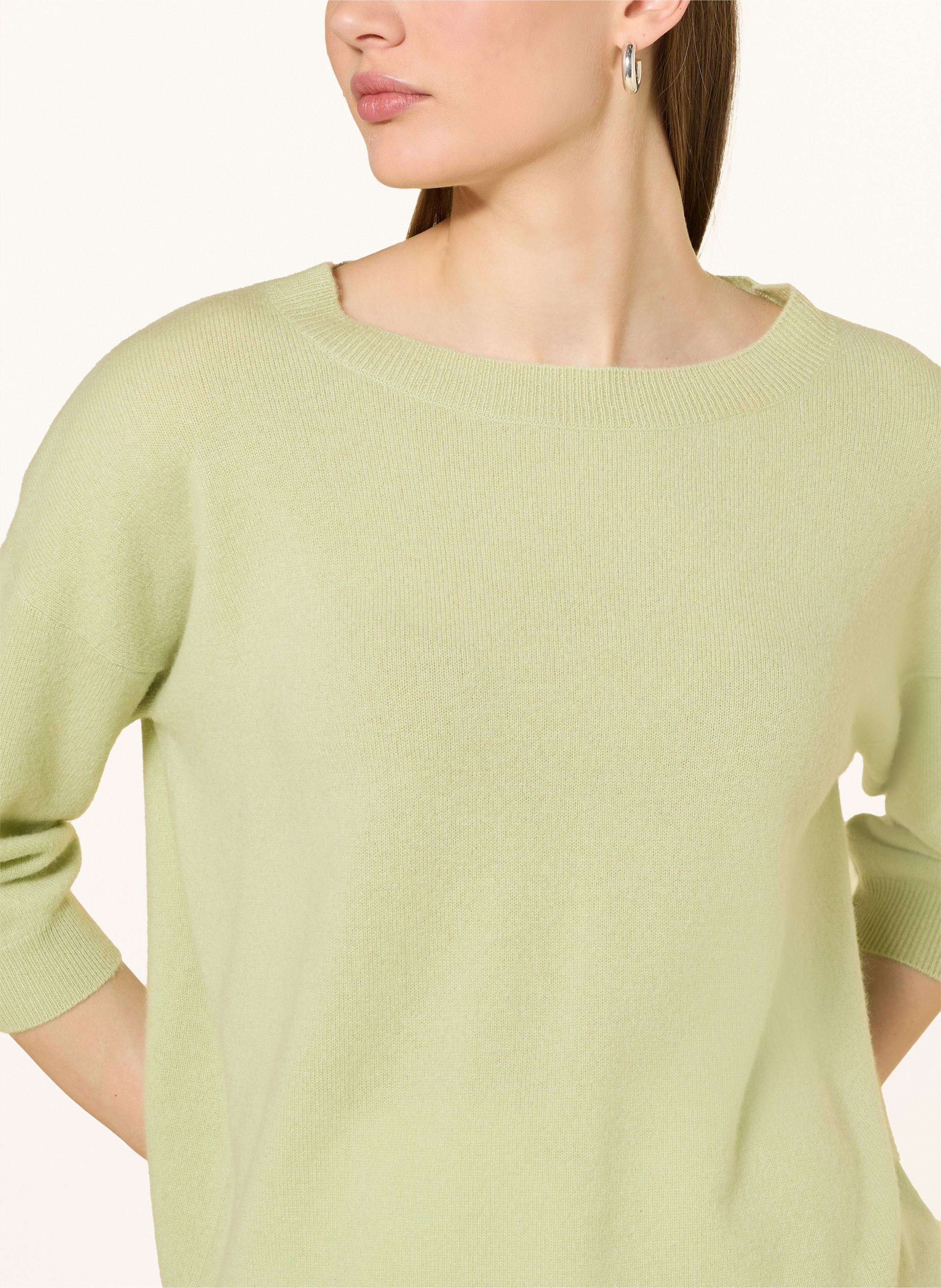 Thumbnail - Darling Harbour Cashmere-Pullover Mit 3/4-Arm gruen