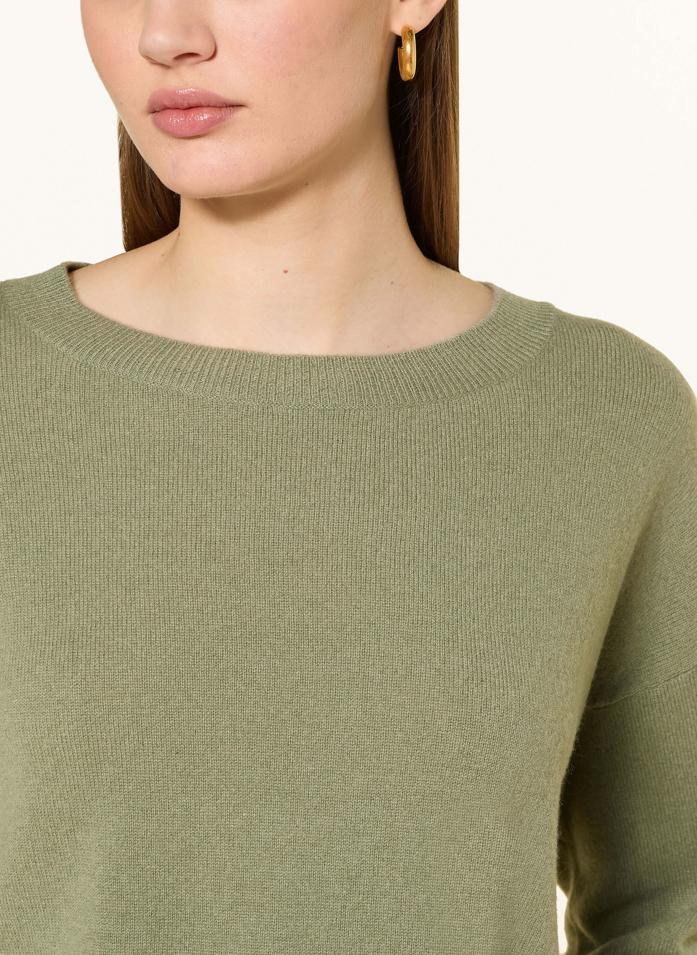 Thumbnail - Darling Harbour Cashmere-Pullover Mit 3/4-Arm gruen