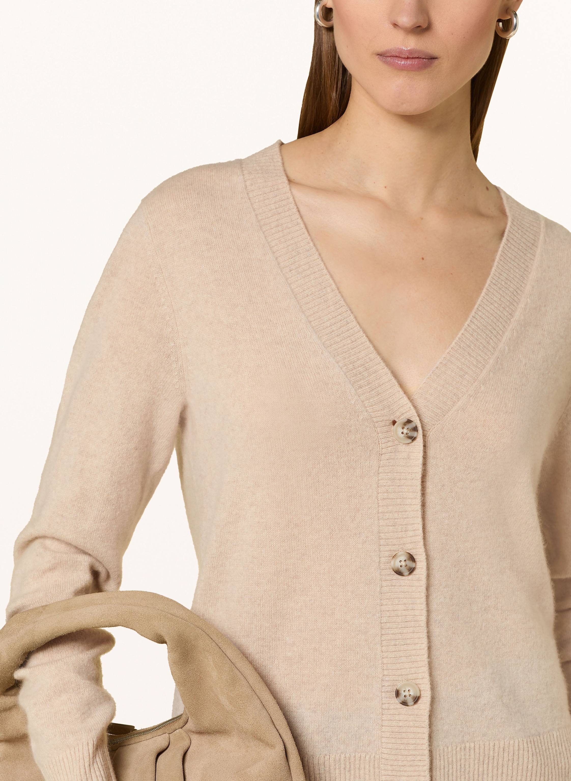 Thumbnail - Darling Harbour Strickjacke Aus Cashmere beige