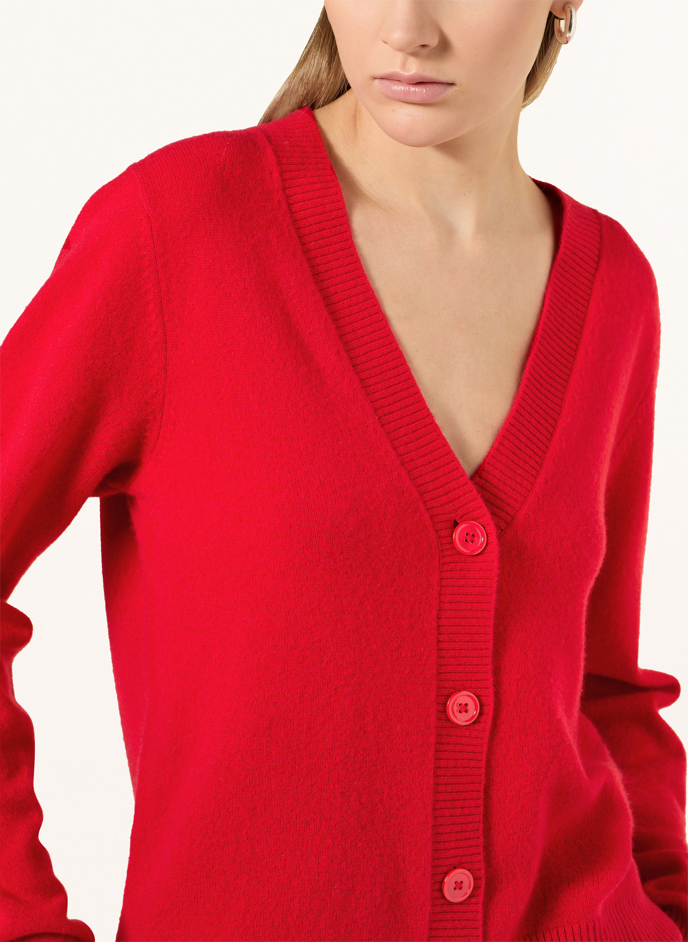 Thumbnail - Darling Harbour Strickjacke Aus Cashmere rot