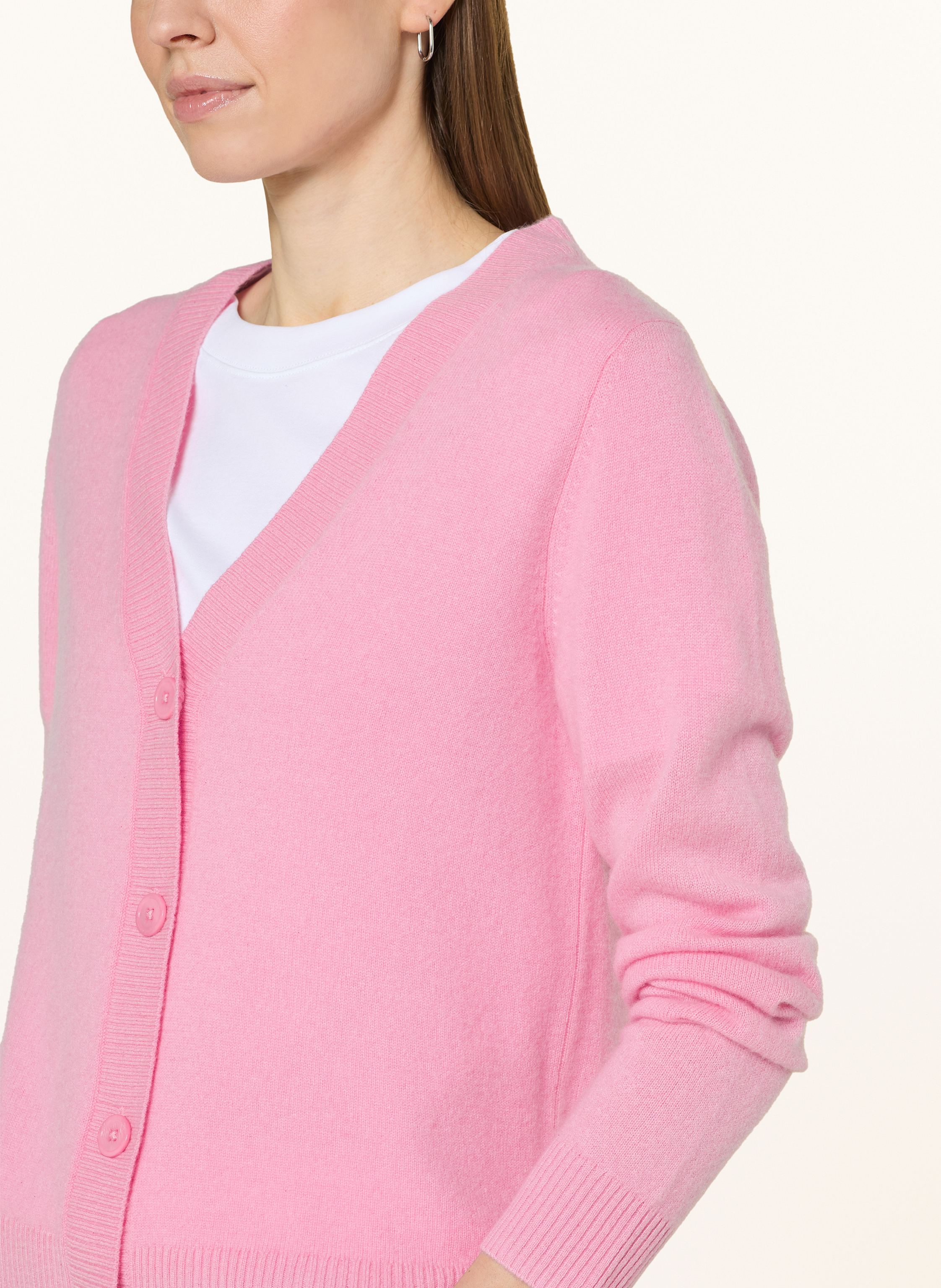 Thumbnail - Darling Harbour Strickjacke Aus Cashmere rosa