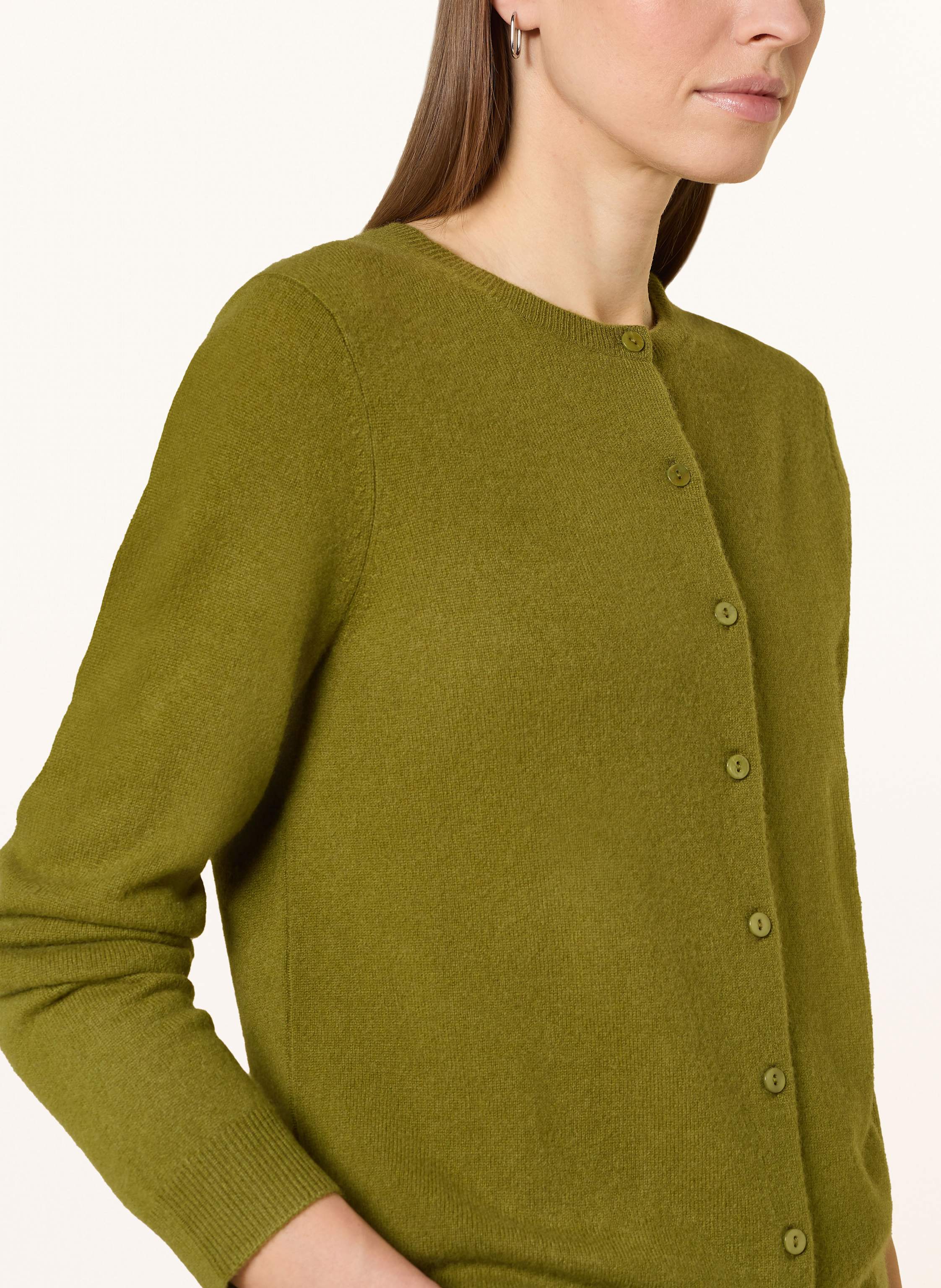 Thumbnail - Darling Harbour Strickjacke Aus Cashmere gruen