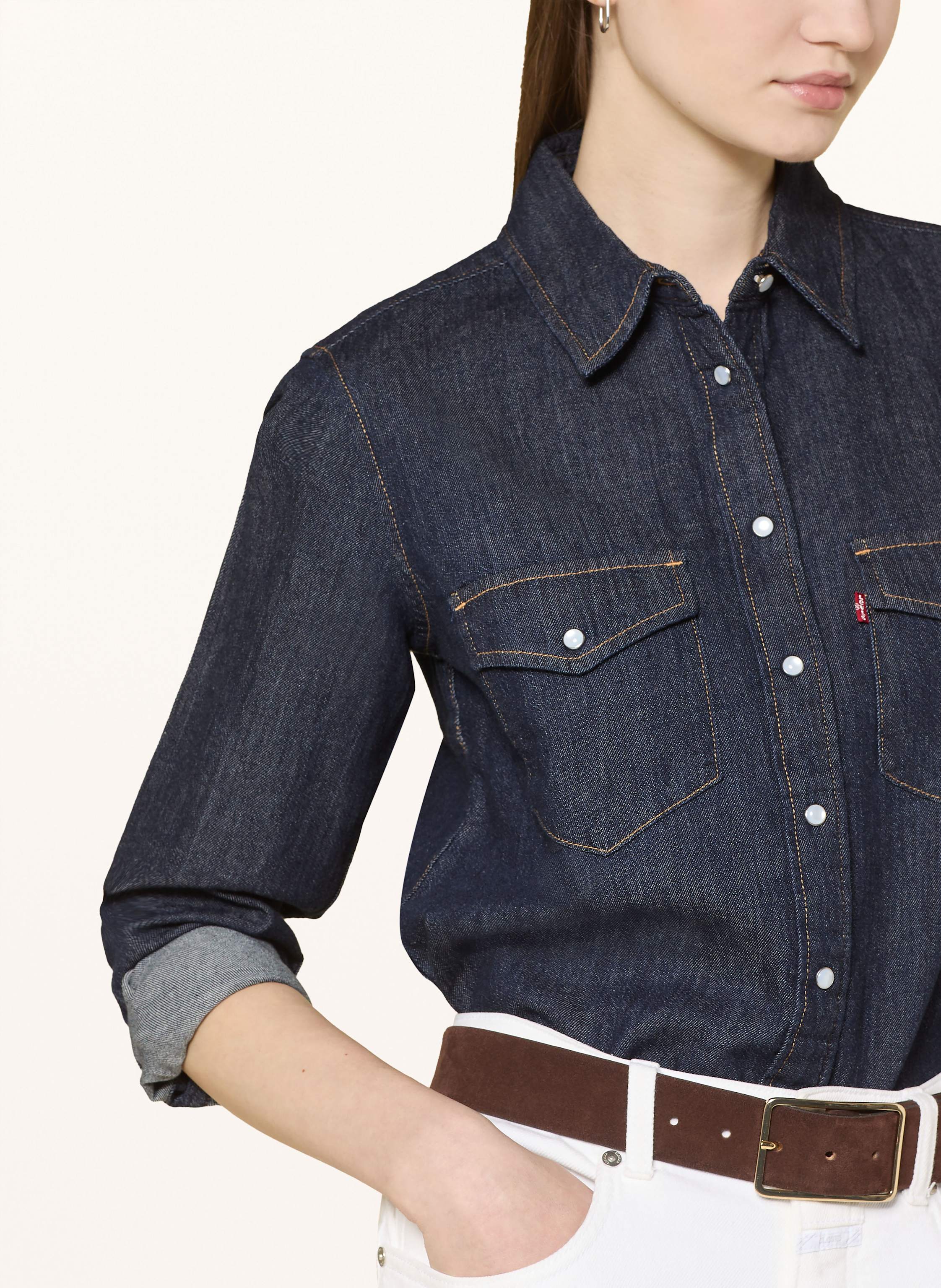 Thumbnail - Levi's® Hemdbluse Iconic In Jeansoptik blau