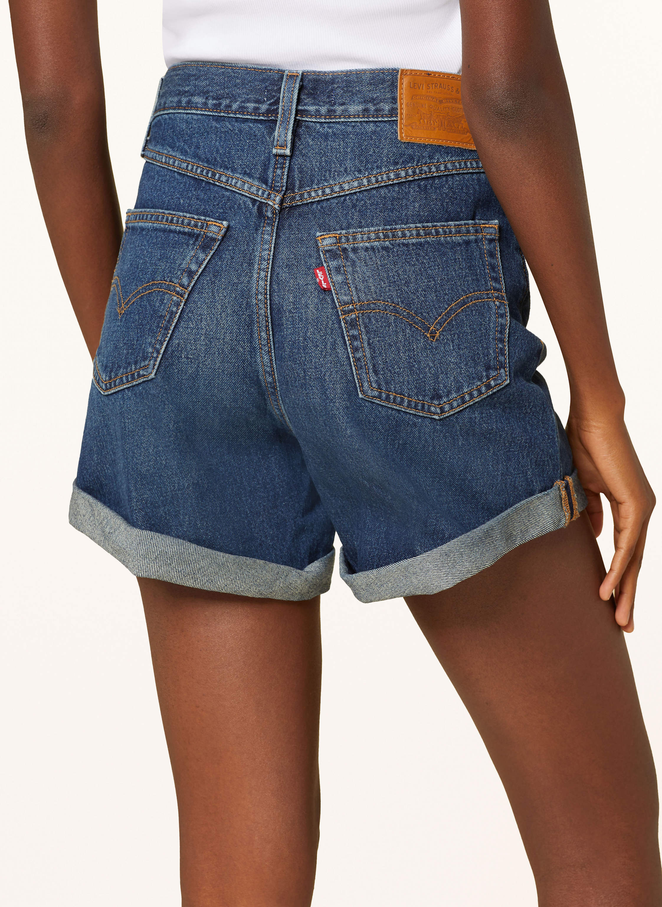 Thumbnail - Levi's® Jeansshorts Rolled 80s Mom blau