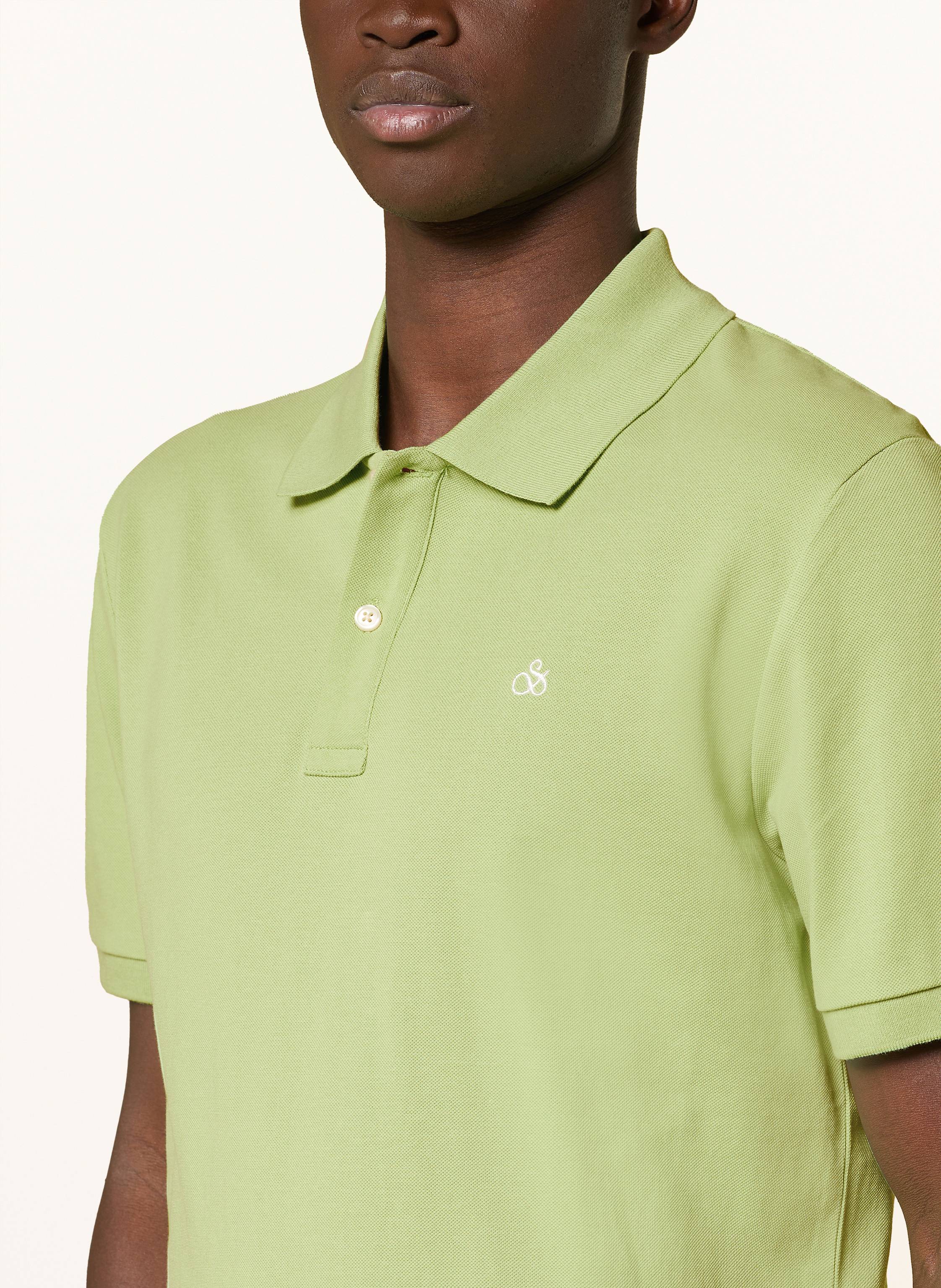 Thumbnail - Scotch & Soda Piqué-Poloshirt gruen