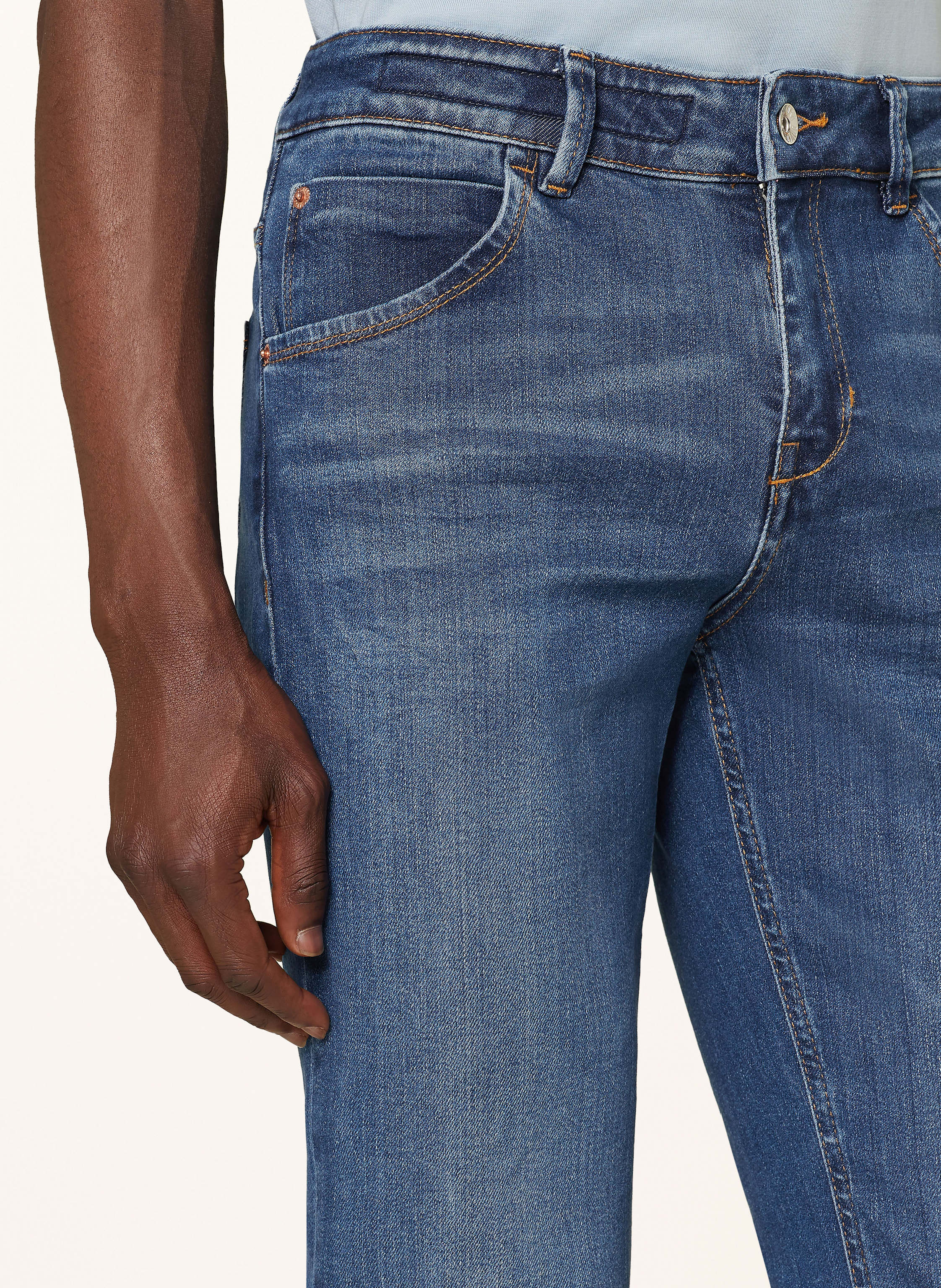 Thumbnail - Drykorn Flared Jeans Like blau