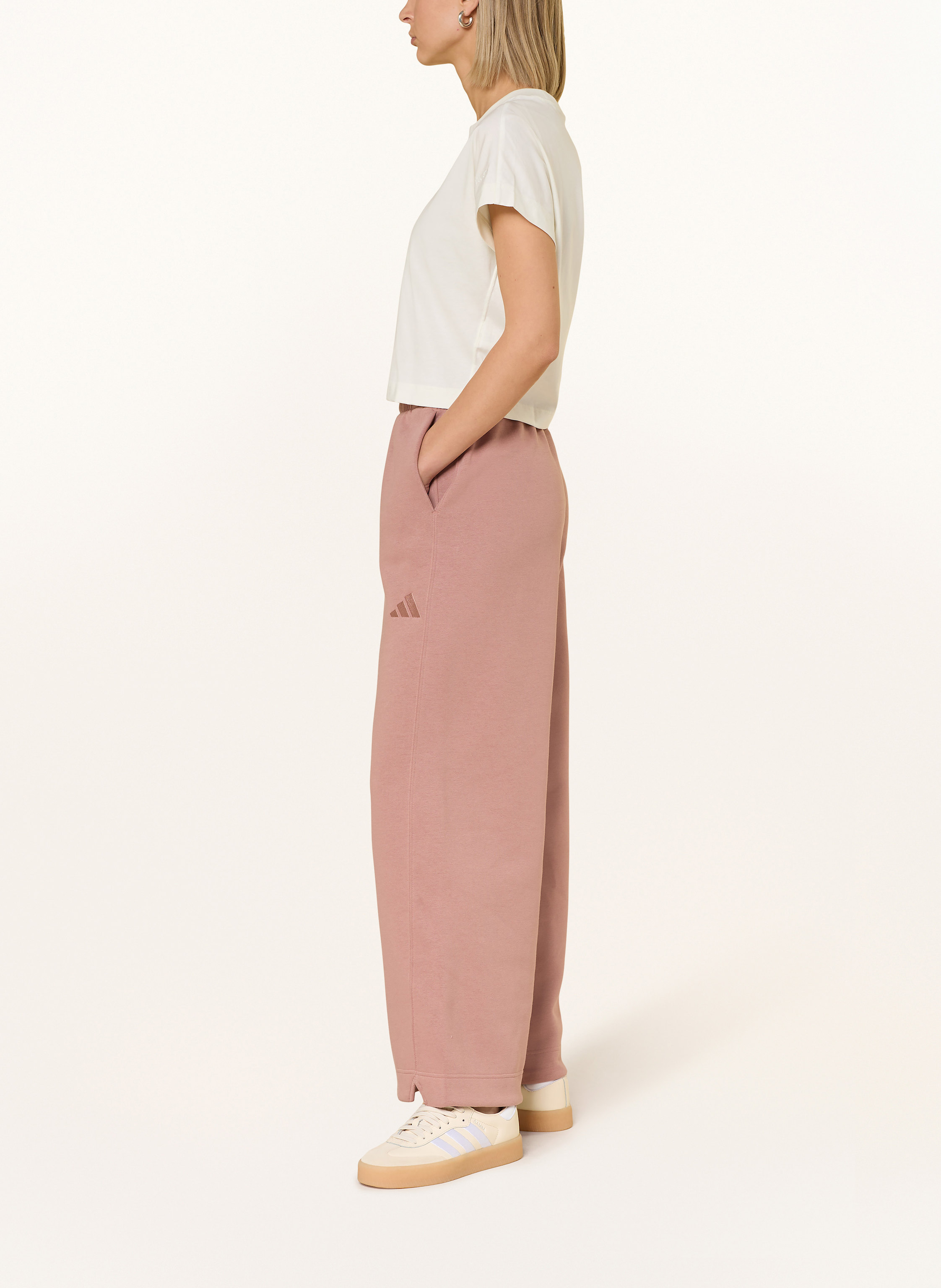 Thumbnail - Adidas Sweatpants All Szn Fleece Loose Wide Leg Pants braun