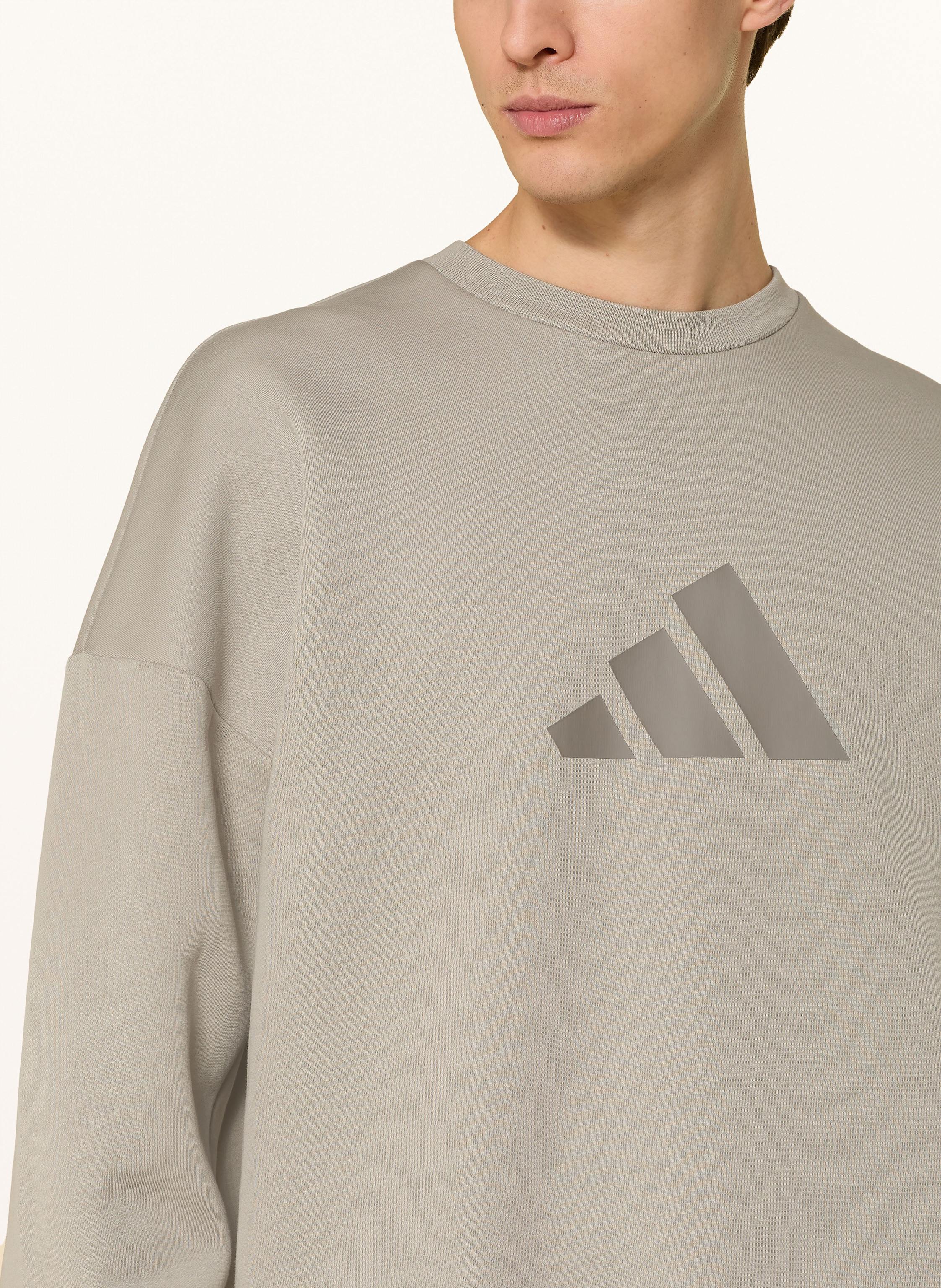Thumbnail - Adidas Sweatshirt Future Icons Three Bar Crew beige