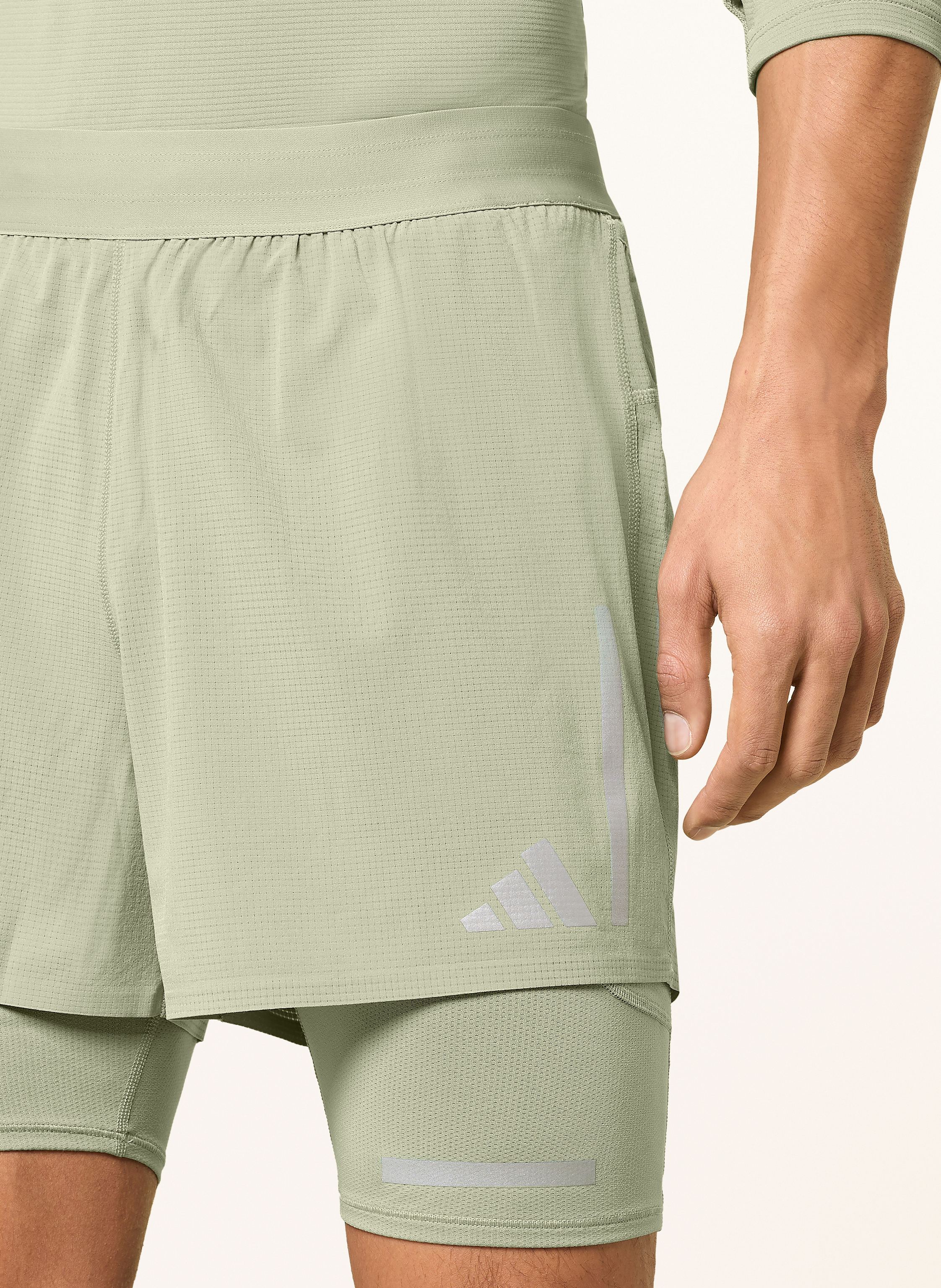 Thumbnail - Adidas 2-In-1-Laufshorts Ultimate Running Reflective gruen